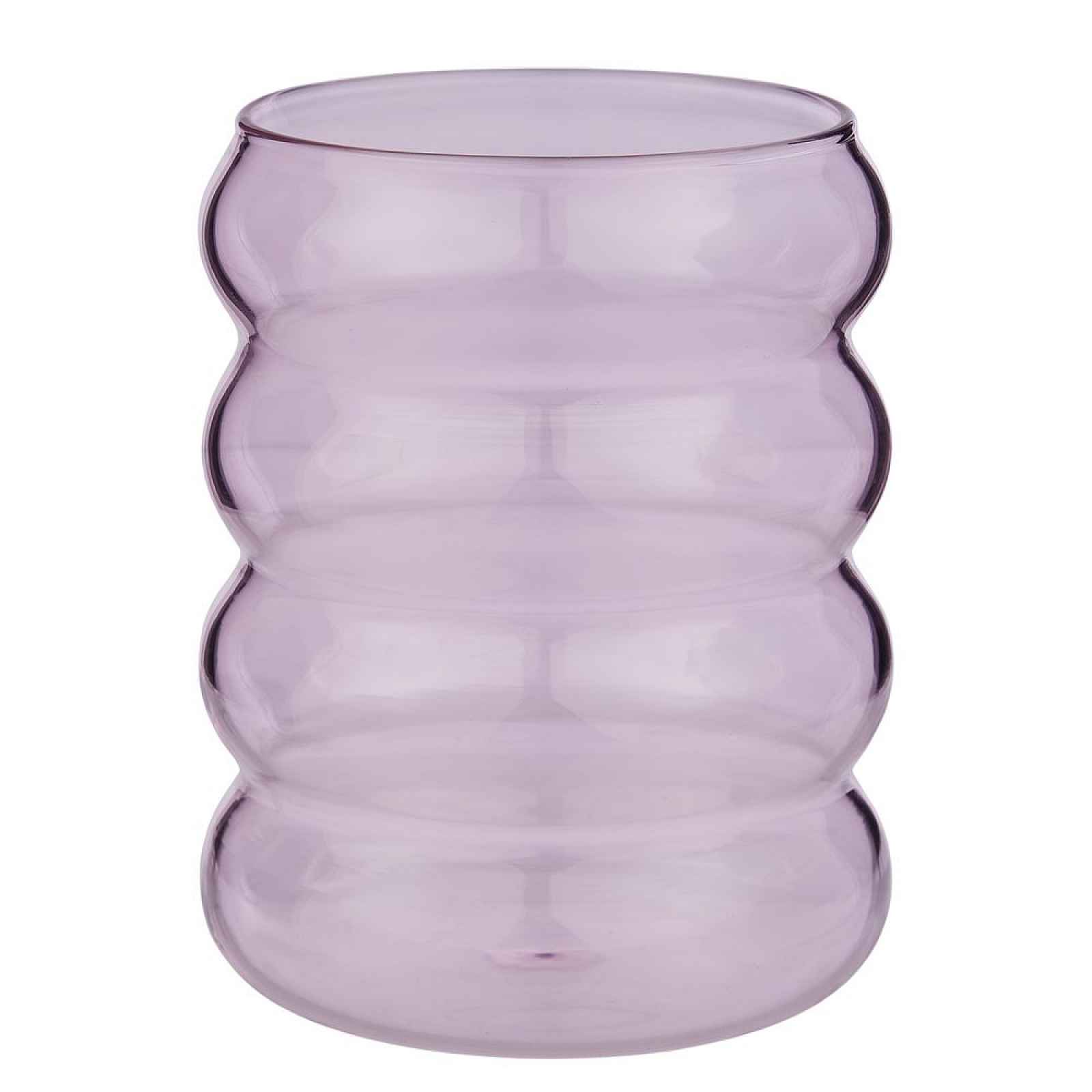 Butlers HOOP Sklenice 350 ml - růžová
