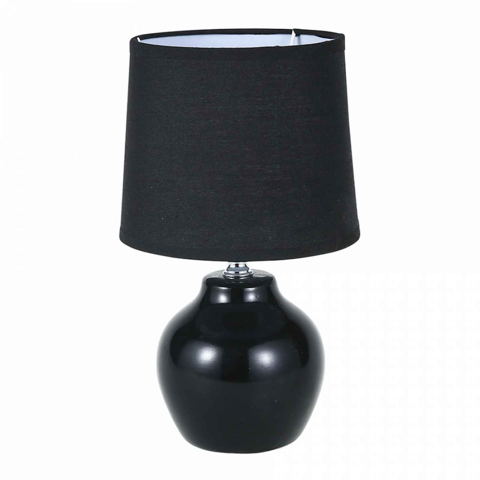 Altom Keramická stolní lampa, černá