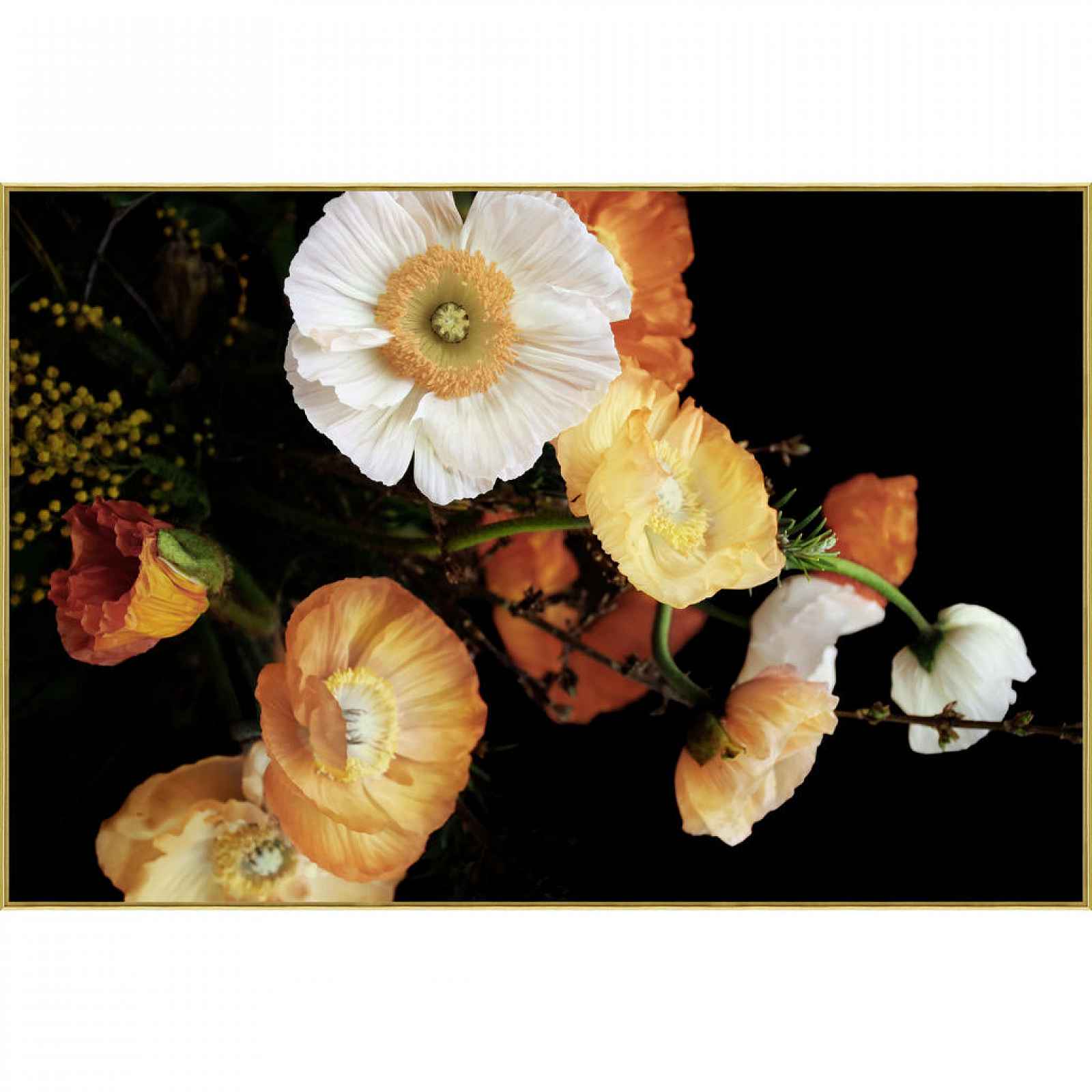 XXXLutz OBRAZ NA SKLE, květiny, 120/80 cm Monee - Skleněné obrazy - 0030540096