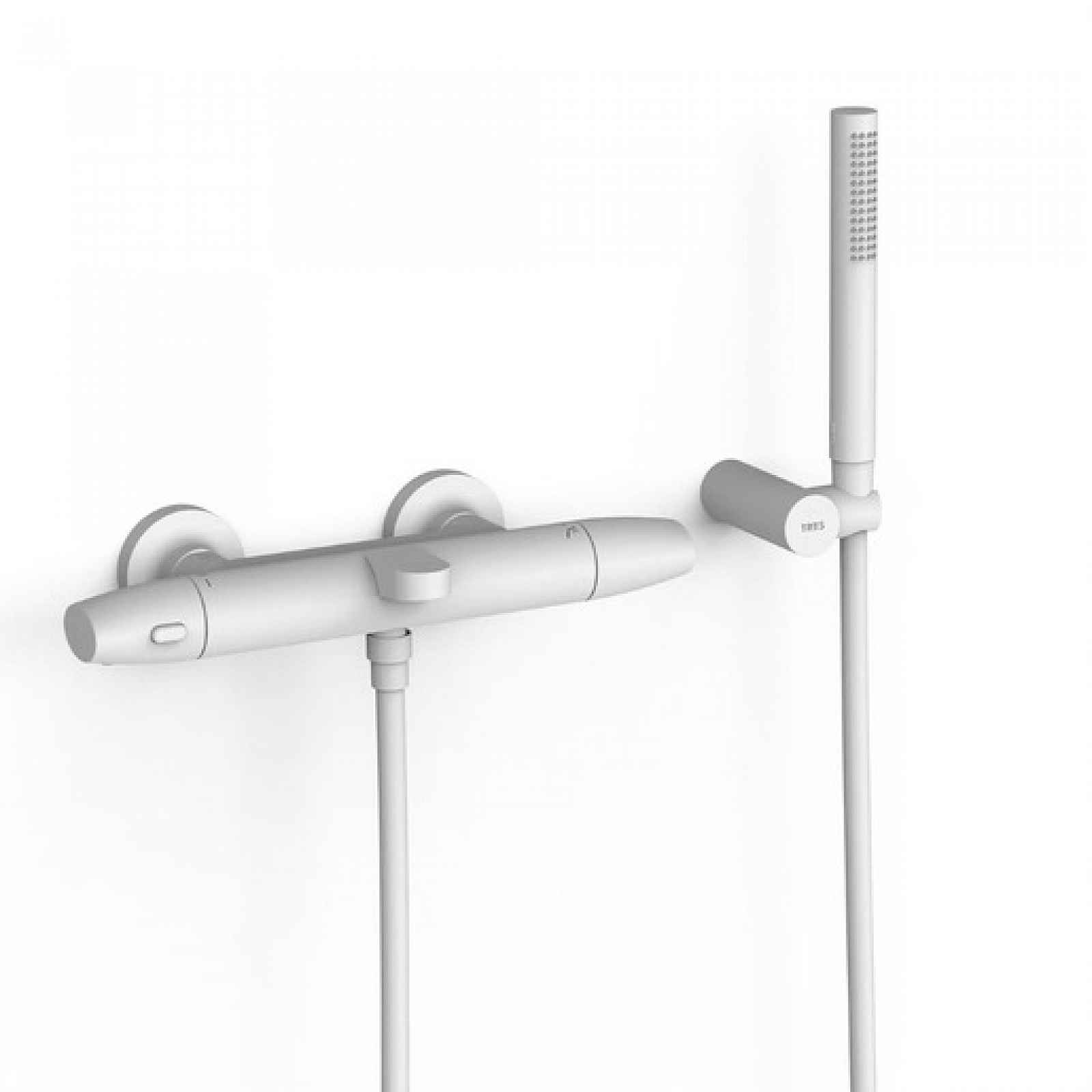 Vanová baterie TRES Over-Wall s vanovým setem 150 mm bílá mat 19017439BM