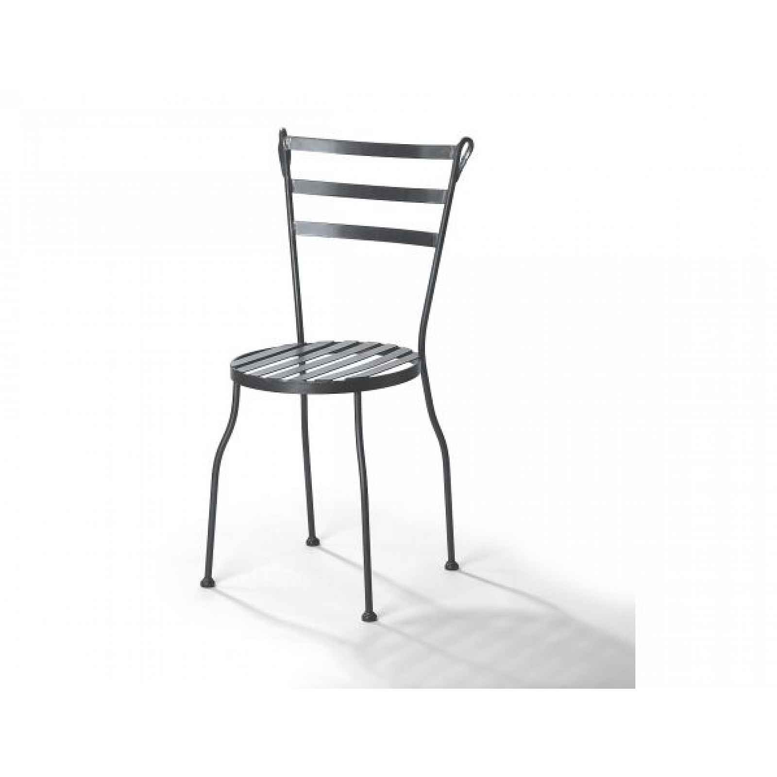 Kovaná židle Cardif černá