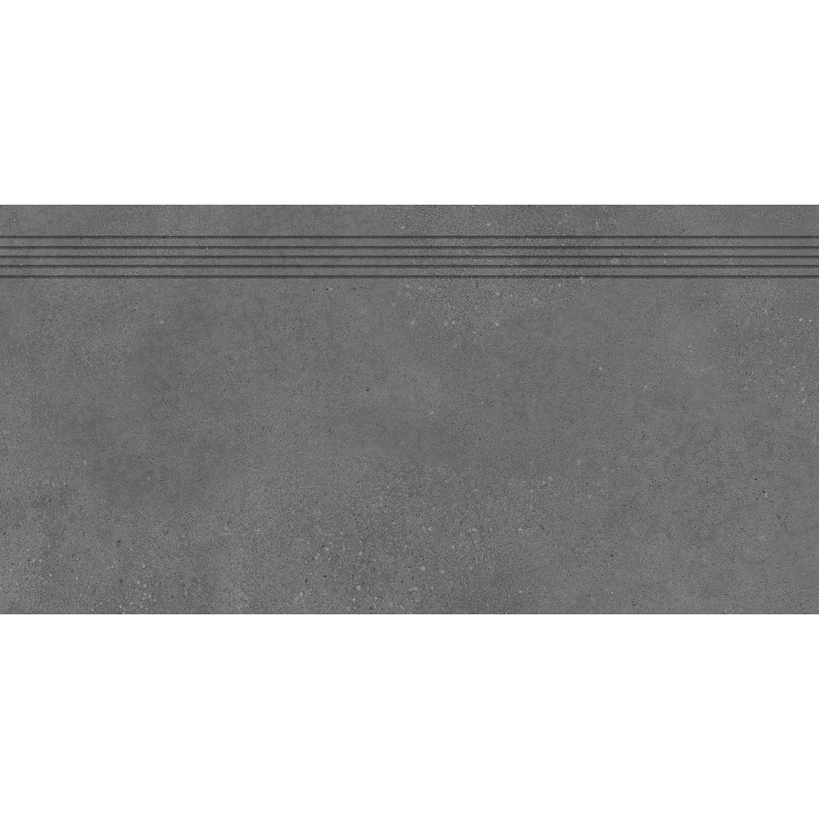 Schodovka RAKO Betonico černá 40x80 cm mat DCP84792.1