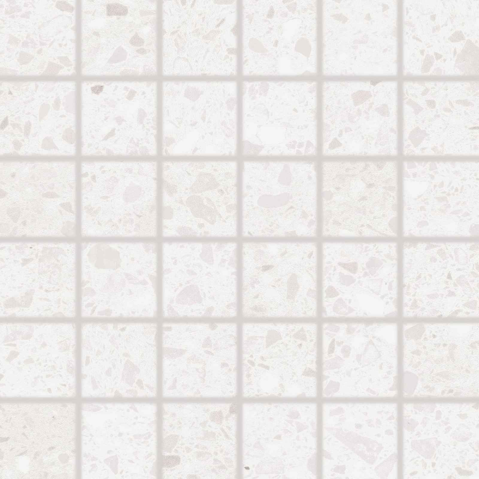 Mozaika RAKO Porfido bílá 30x30 cm mat / lesk DDM06810.1