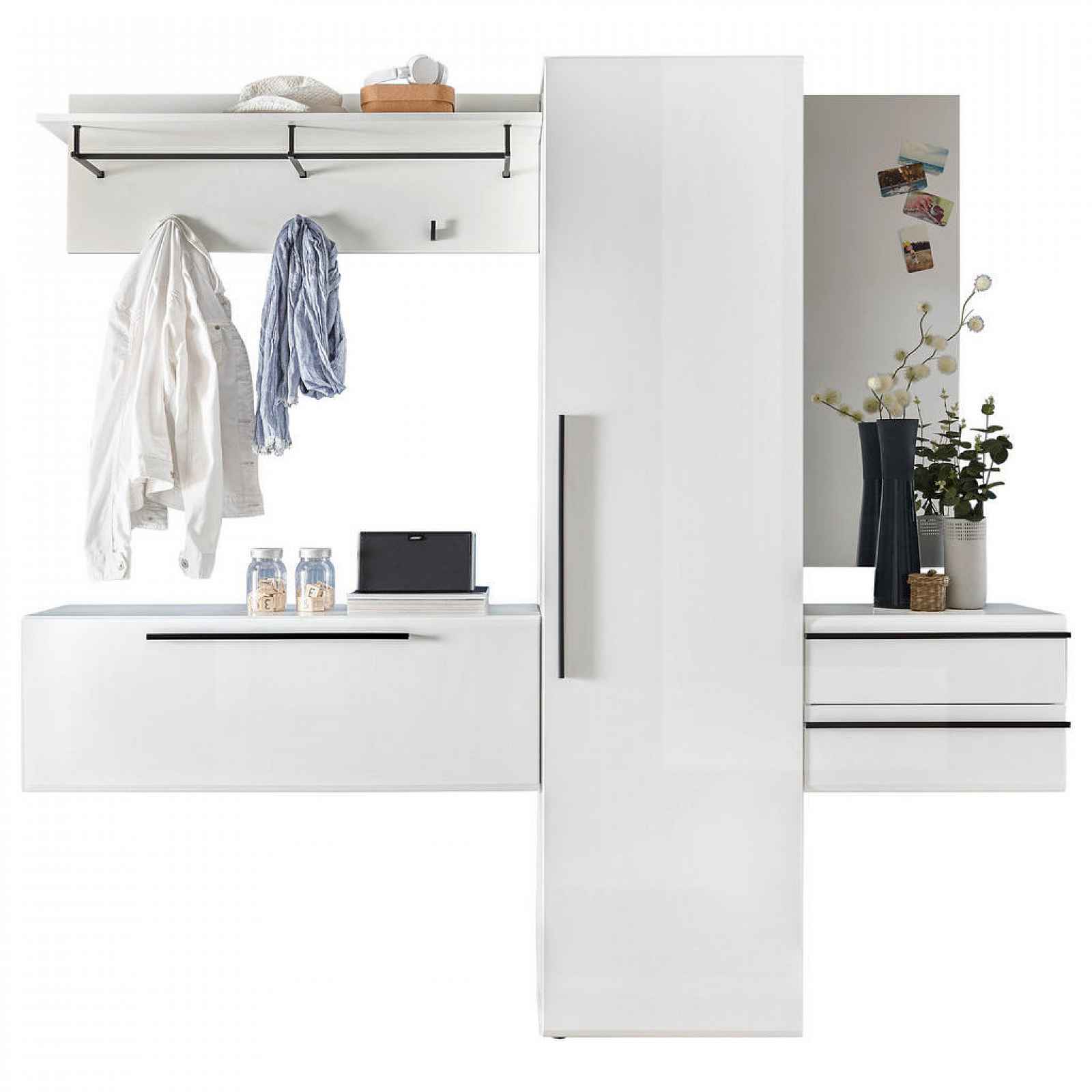 Livetastic ŠATNA, bílá, 208/197/35 cm - 000887053101