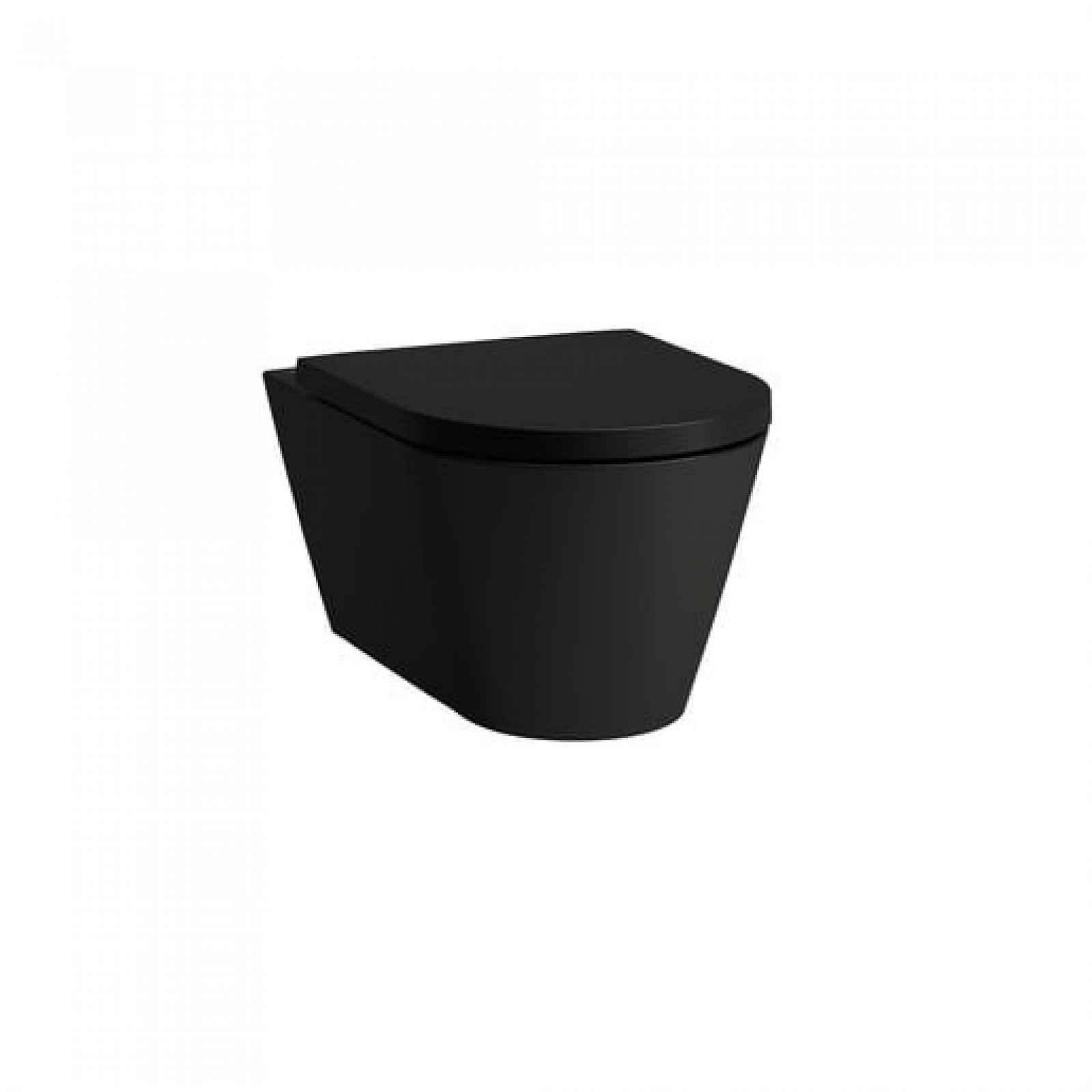Wc závěsné Laufen Kartell černá mat zadní odpad H8213317160001