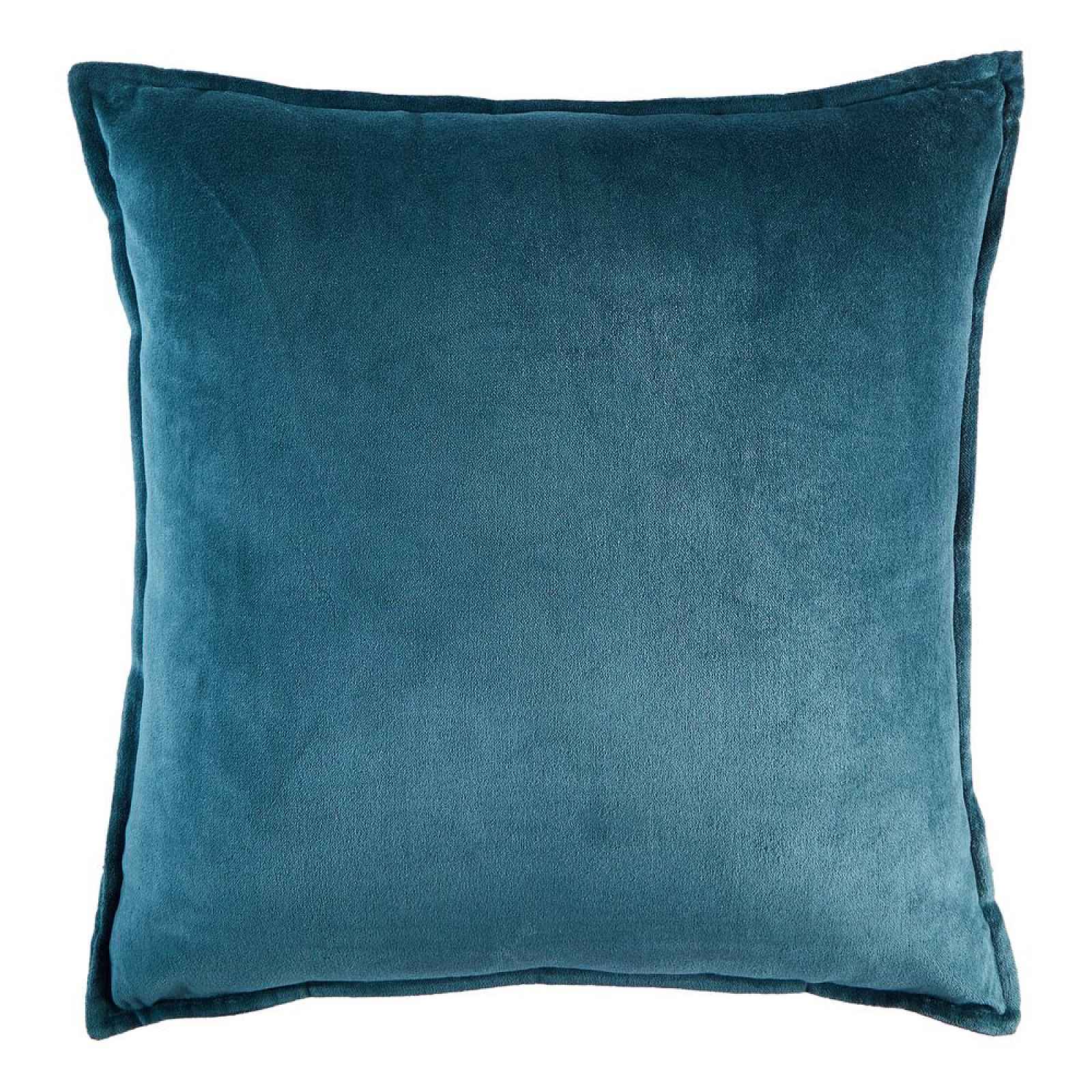 Butlers COTTON VELVET Polštář 45 x 45 cm - modrá
