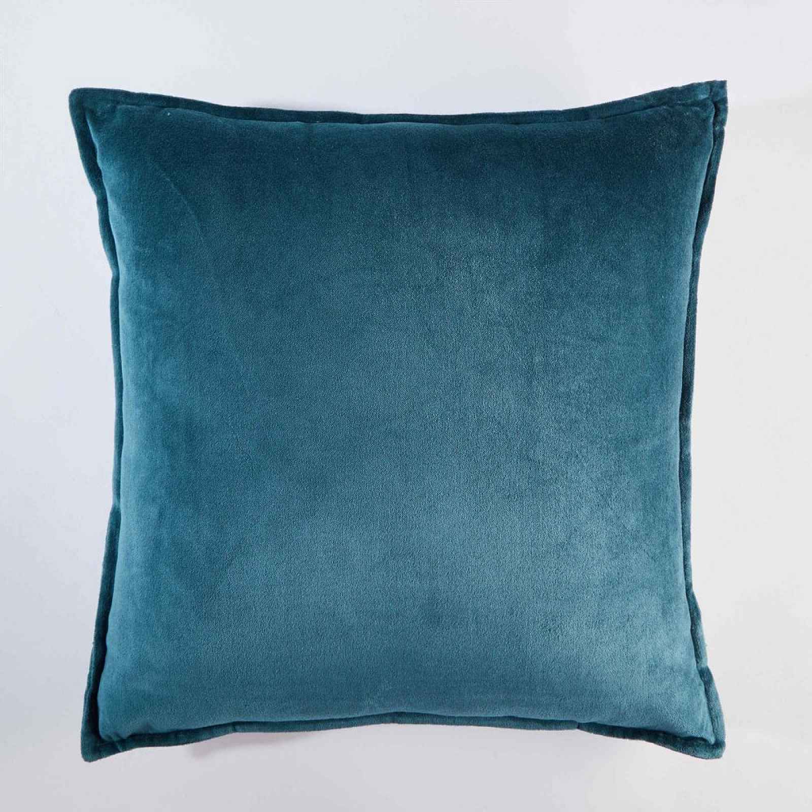 Butlers COTTON VELVET Polštář 45 x 45 cm - modrá