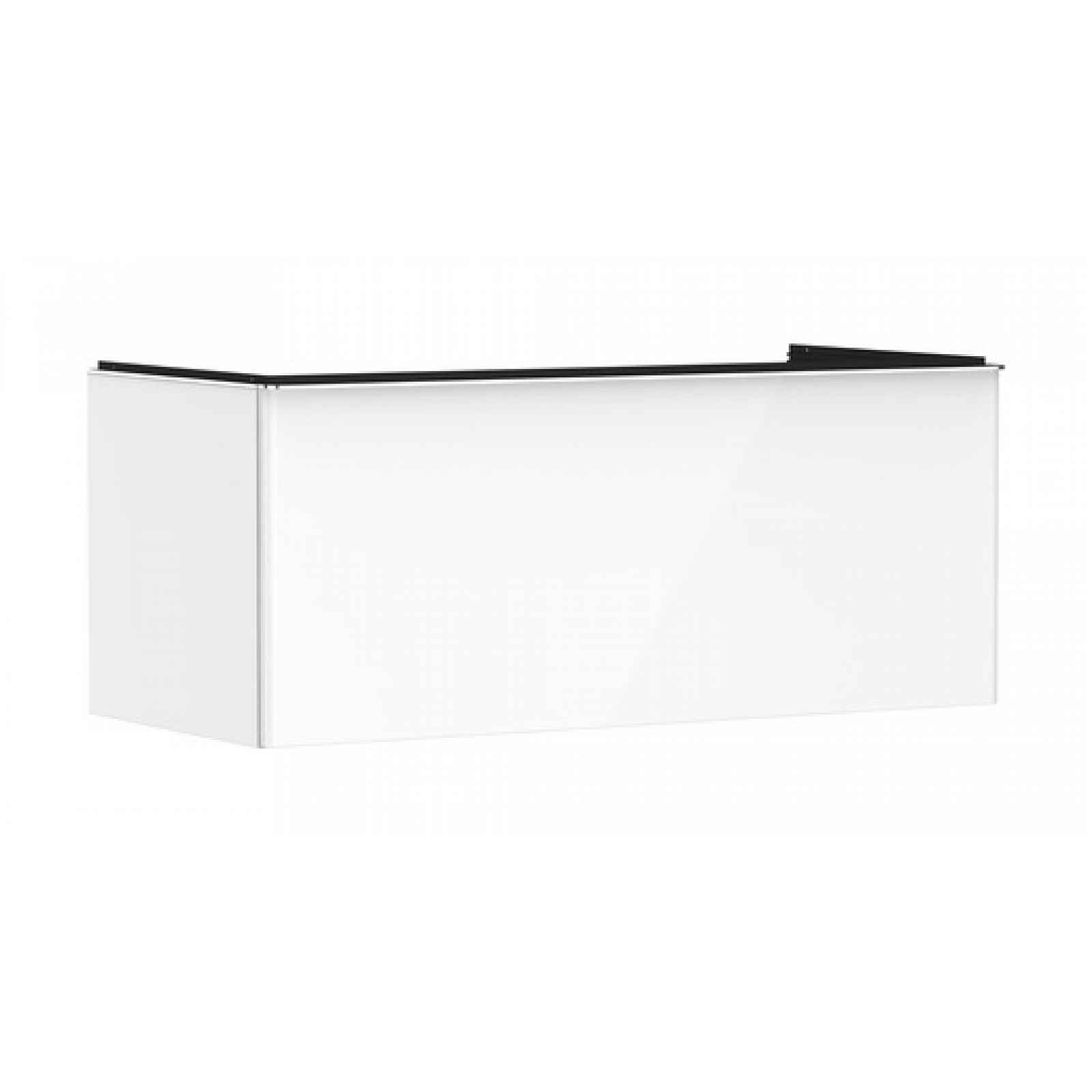 Skříňka pod umyvadlo pod desku Hansgrohe Xelu Q 118x49,5x55 cm bílá lesklá 54062000