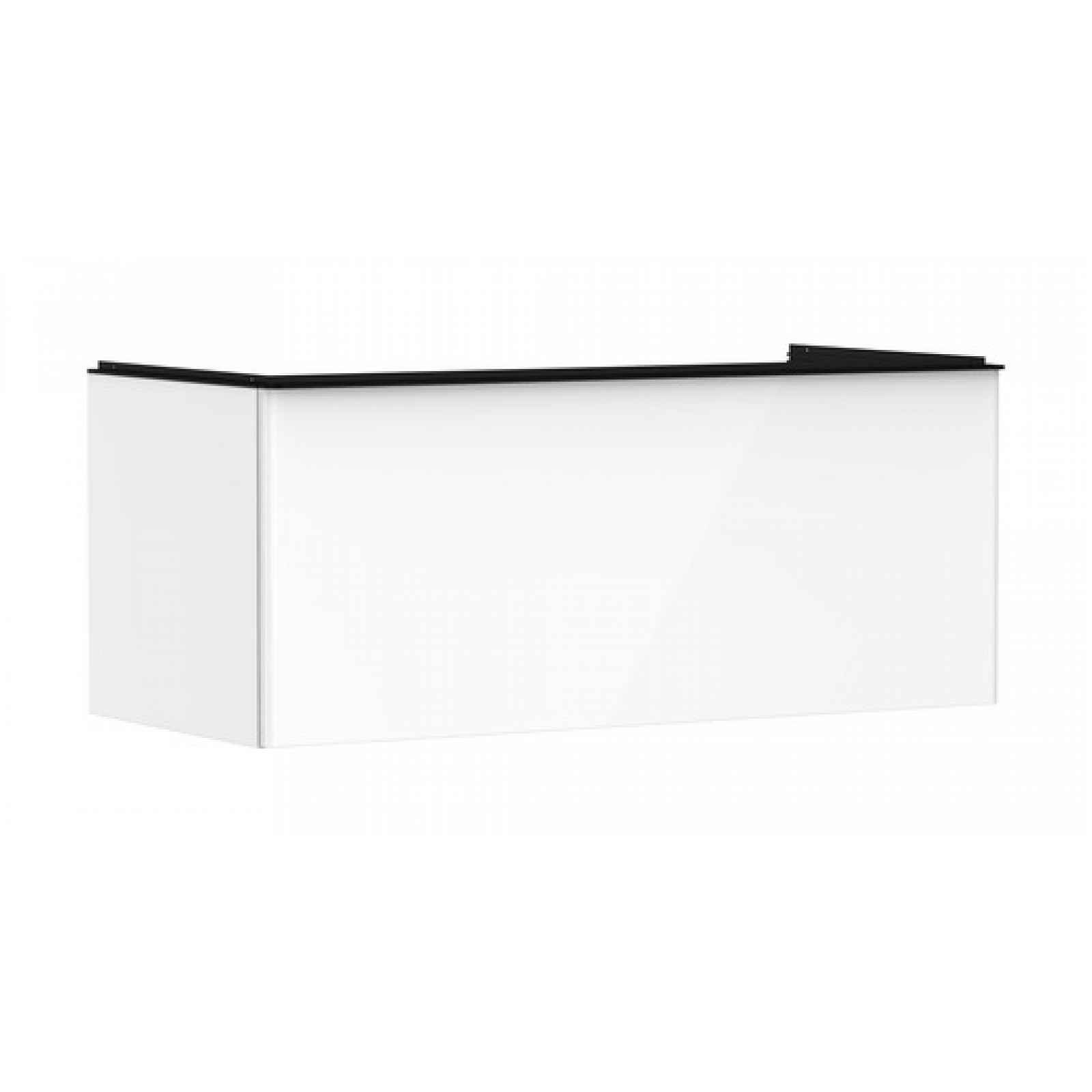 Skříňka pod umyvadlo pod desku Hansgrohe Xelu Q 118x49,5x55 cm bílá lesklá 54062670