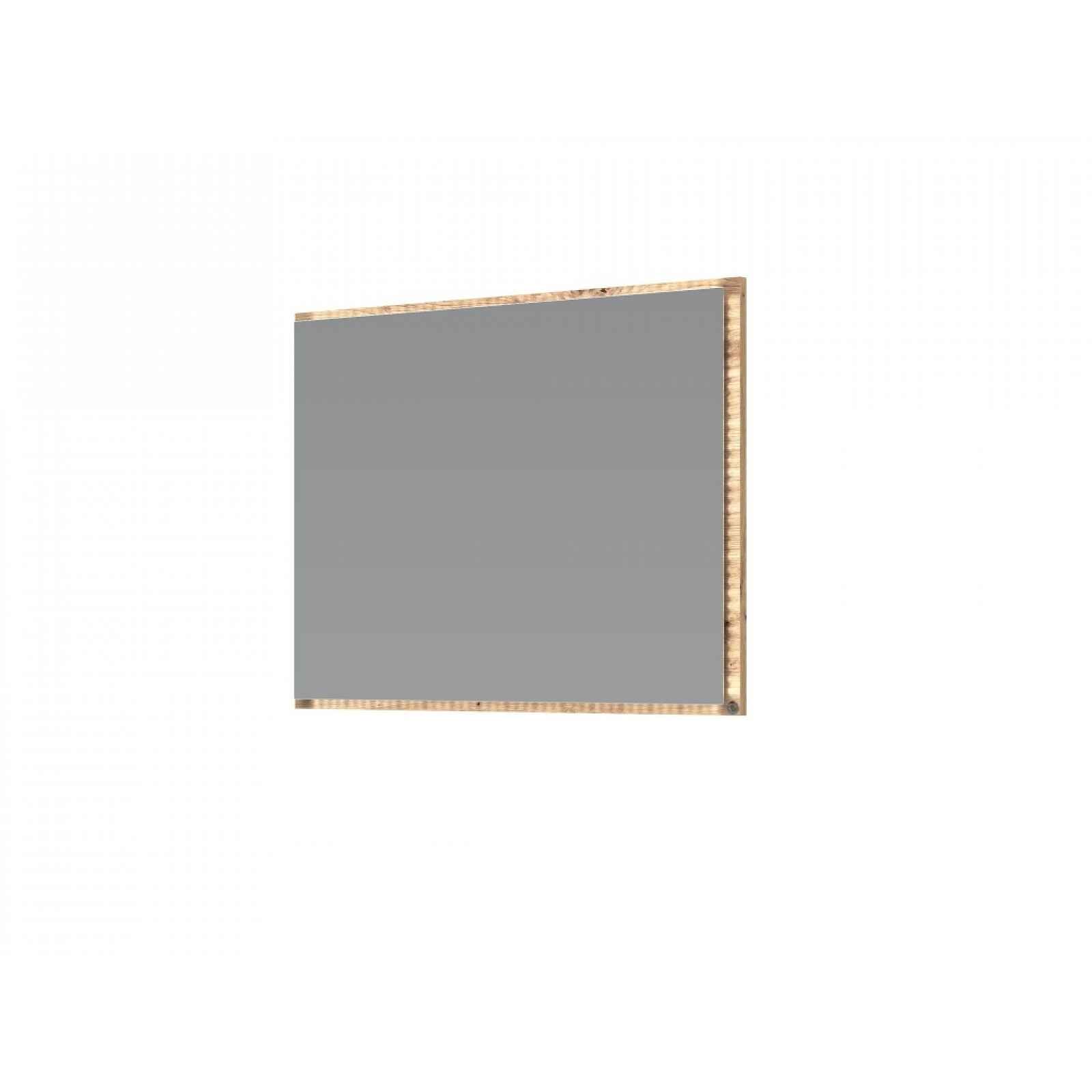 MALDAL zrcadlo 80 cm + LED osvětlení, dub artisan