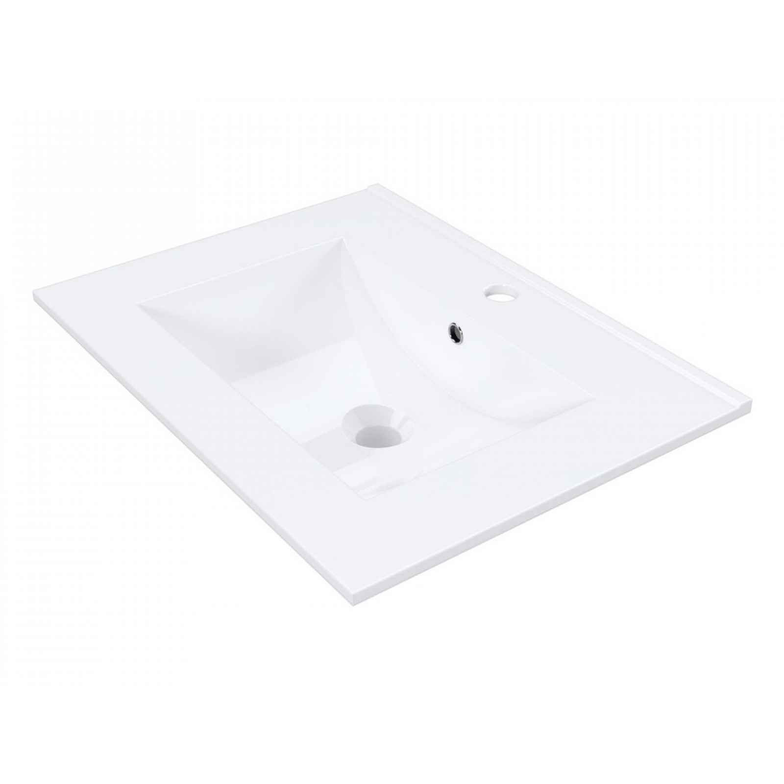 Umyvadlo keramické IRVONE 60 cm, bílá
