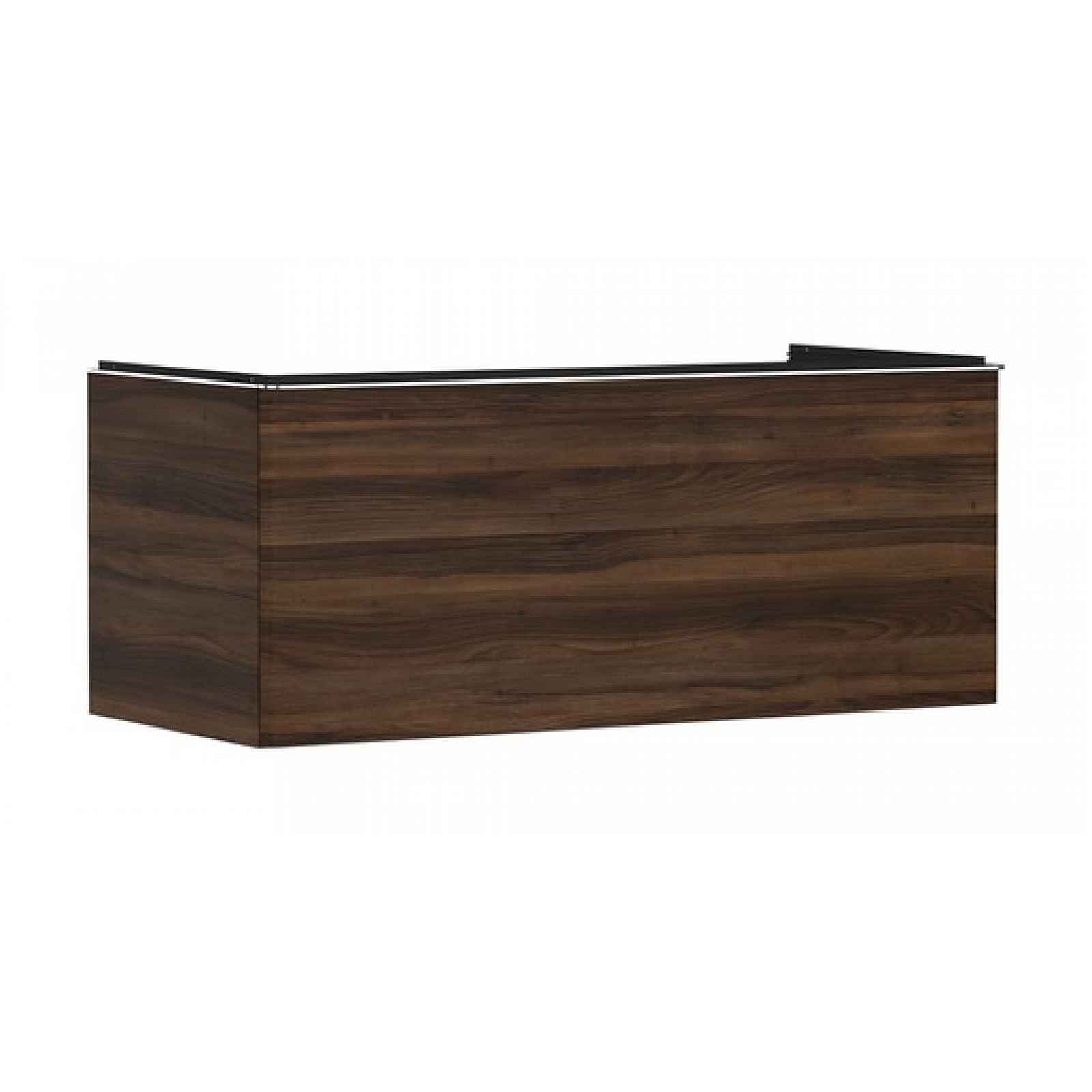 Skříňka pod umyvadlo pod desku Hansgrohe Xelu Q 118x49,5x55 cm tmavý ořech 54065000