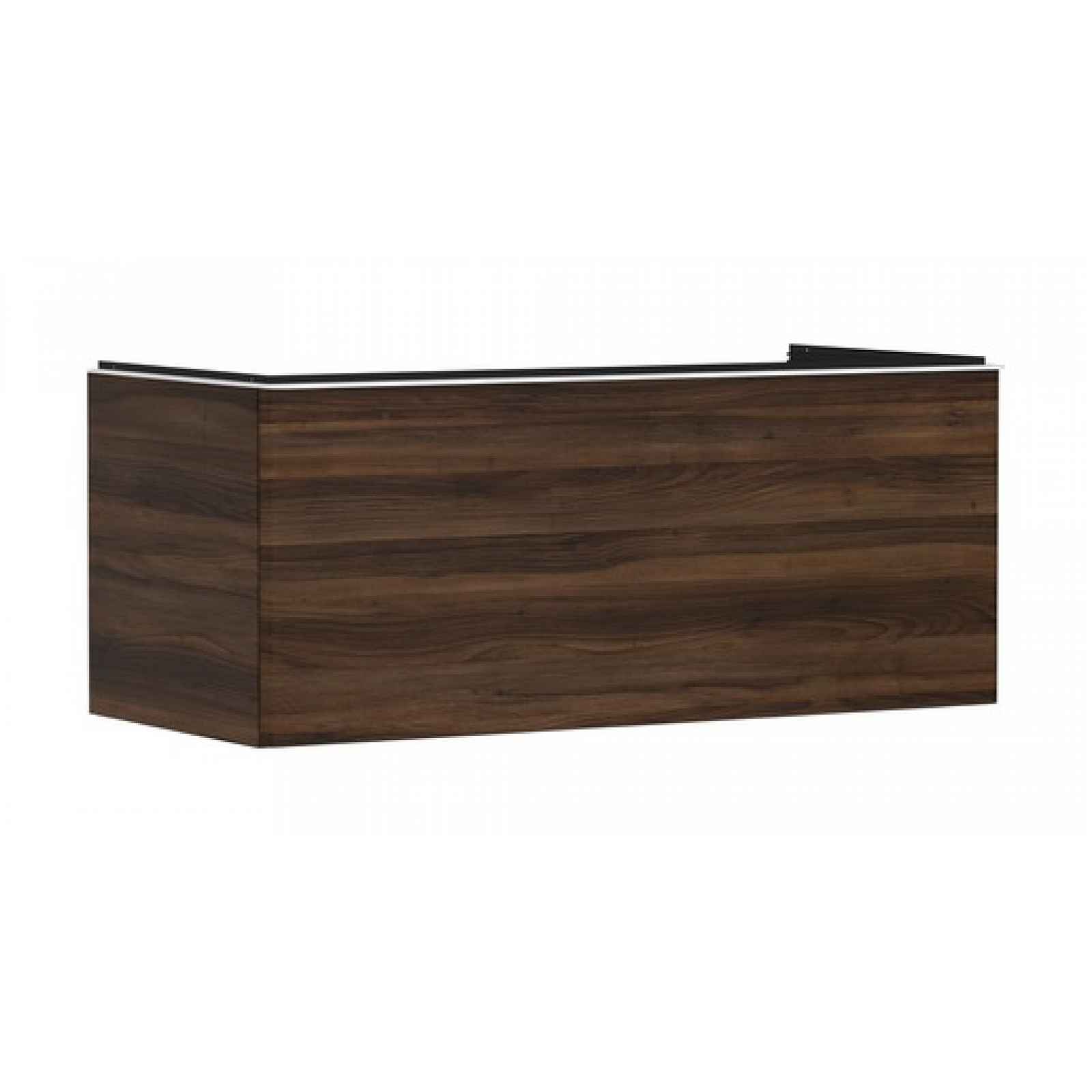 Skříňka pod umyvadlo pod desku Hansgrohe Xelu Q 118x49,5x55 cm tmavý ořech 54065700