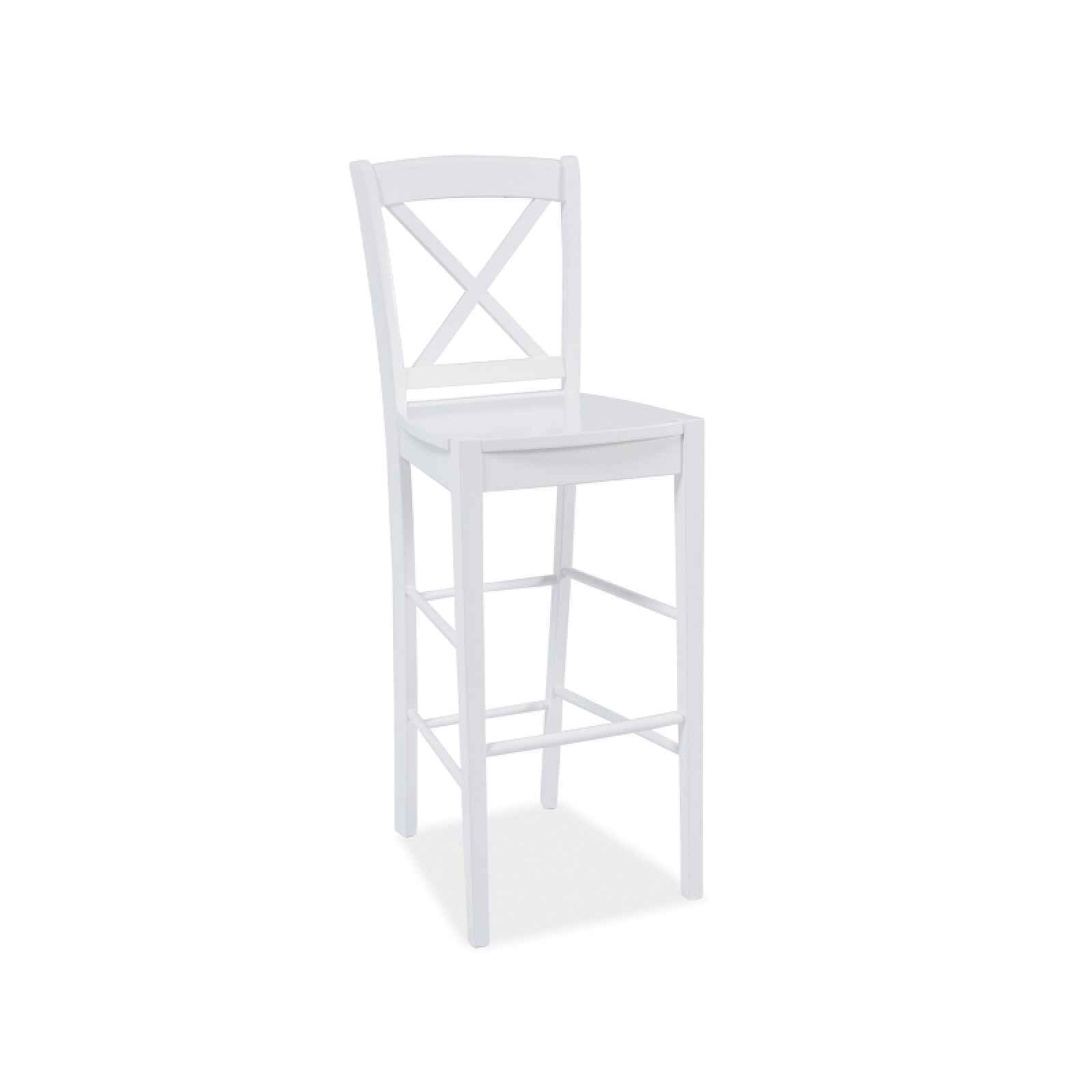 Barová židle bílá