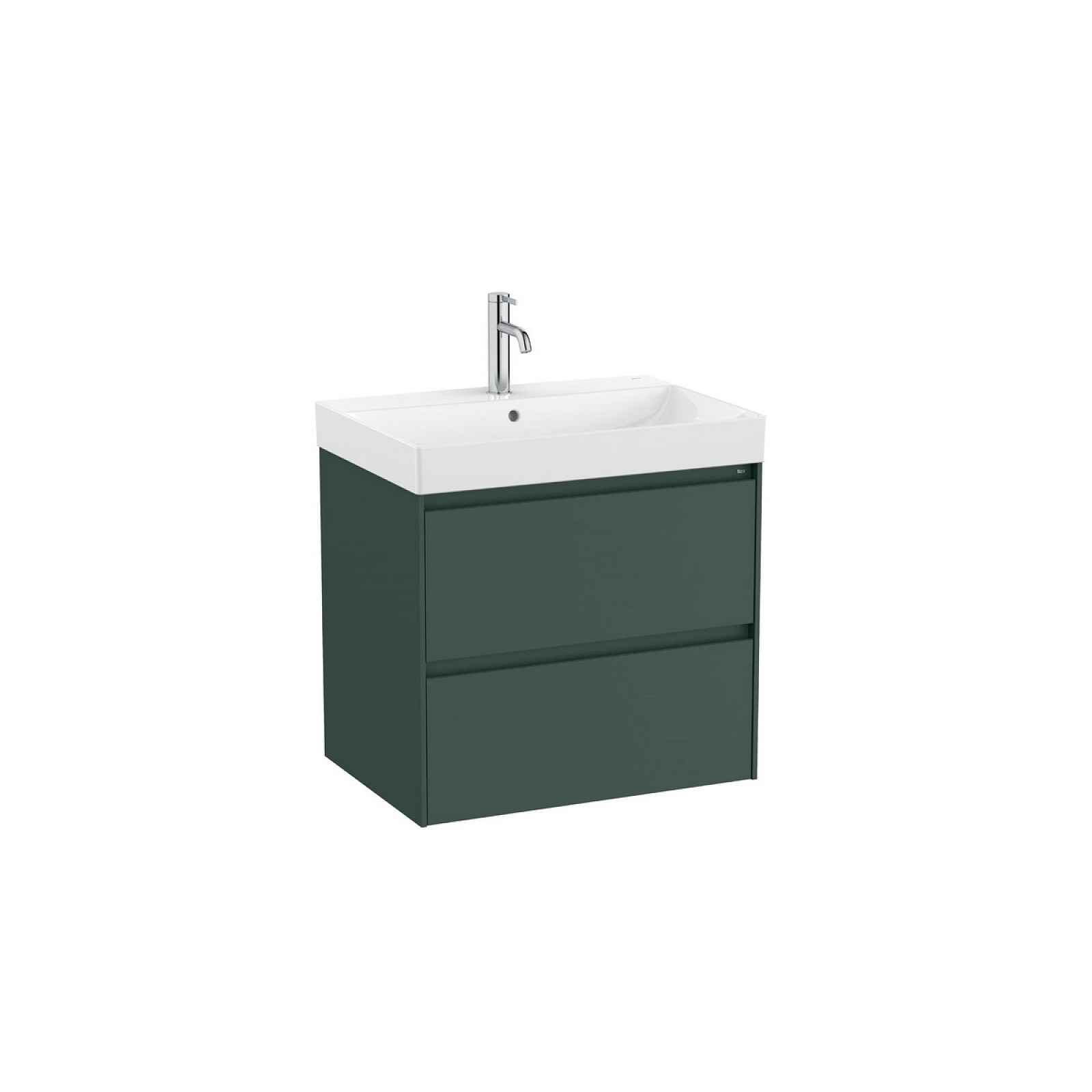 Koupelnová skříňka s umyvadlem Roca Ona 65x64,5x46 cm zelená mat ONA652ZZM