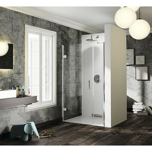 Sprchové dveře 100x200 cm levá Huppe Solva pure chrom lesklý ST2903.092.322