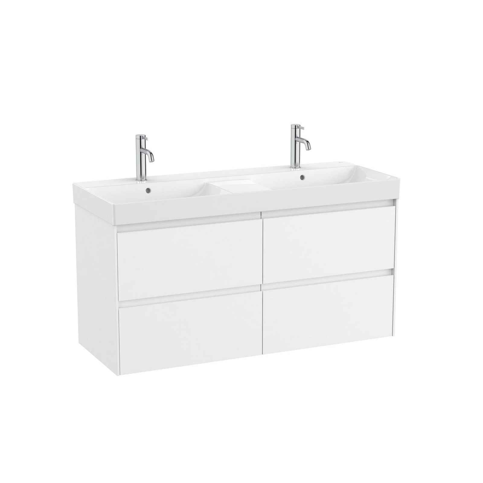 Koupelnová skříňka s umyvadlem Roca Ona 120x64,5x46 cm bílá mat ONA1202ZBM