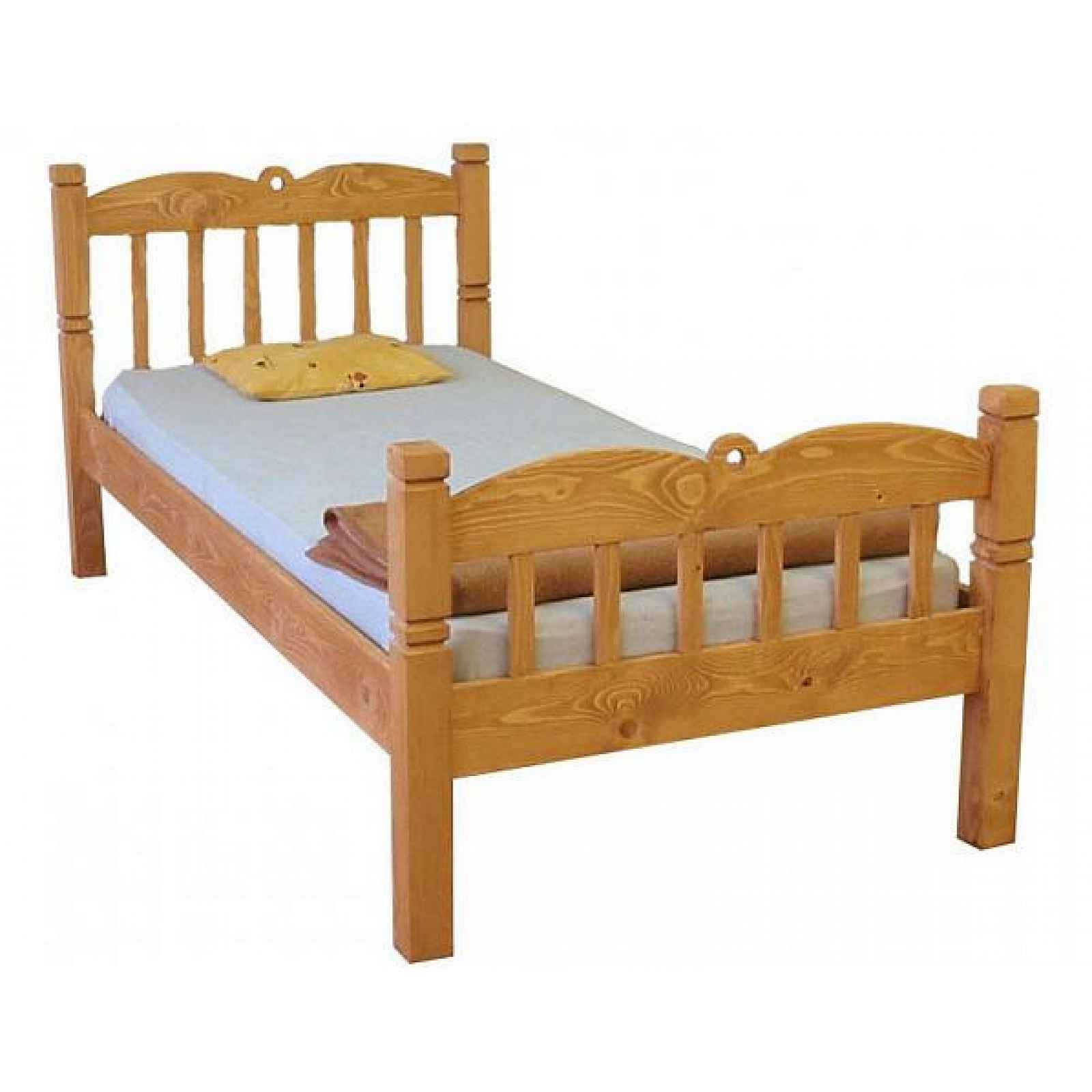 Dřevěná postel Classic jednolůžková 3166 OŘECH, 00601