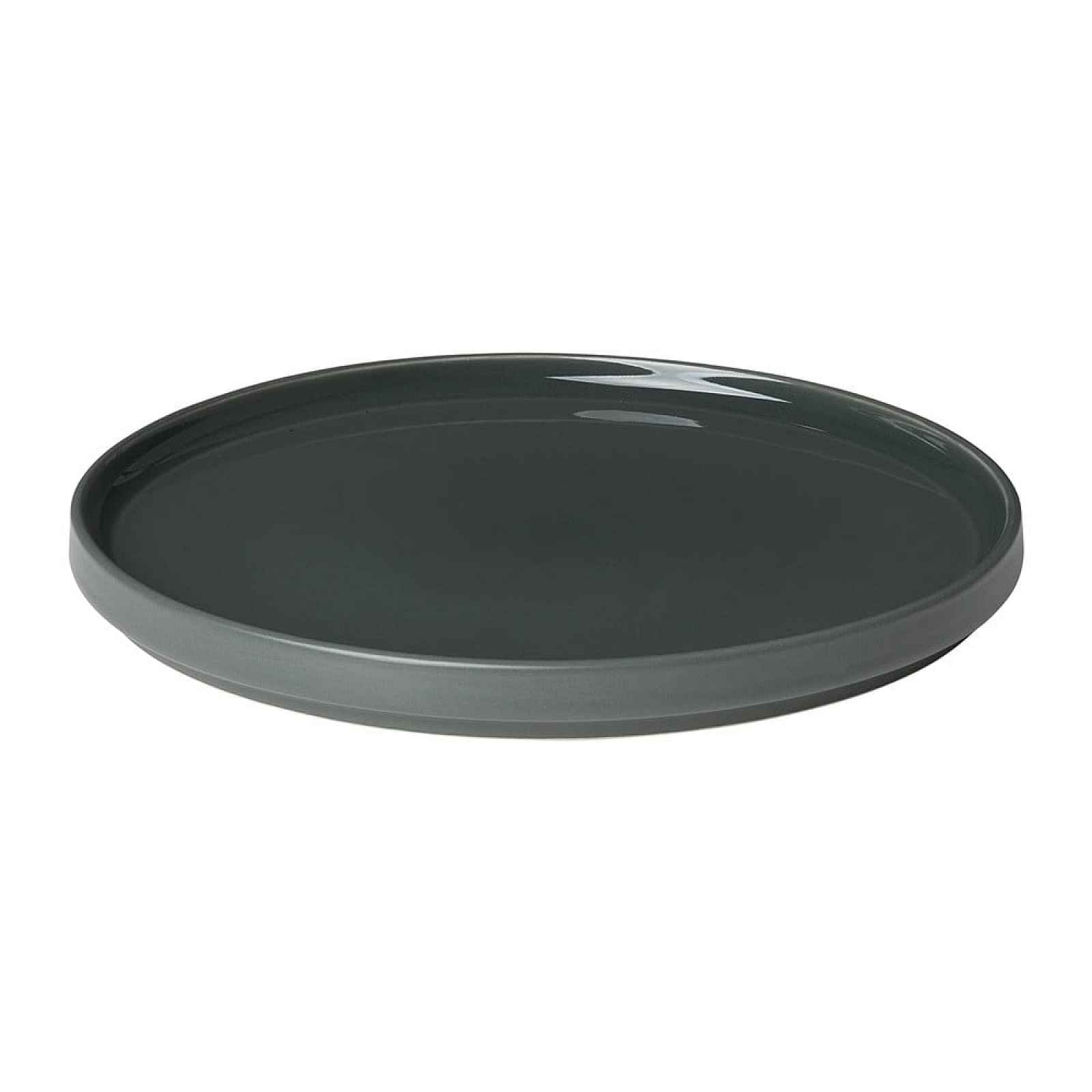 Černý keramický dezertní talíř Blomus Pilar