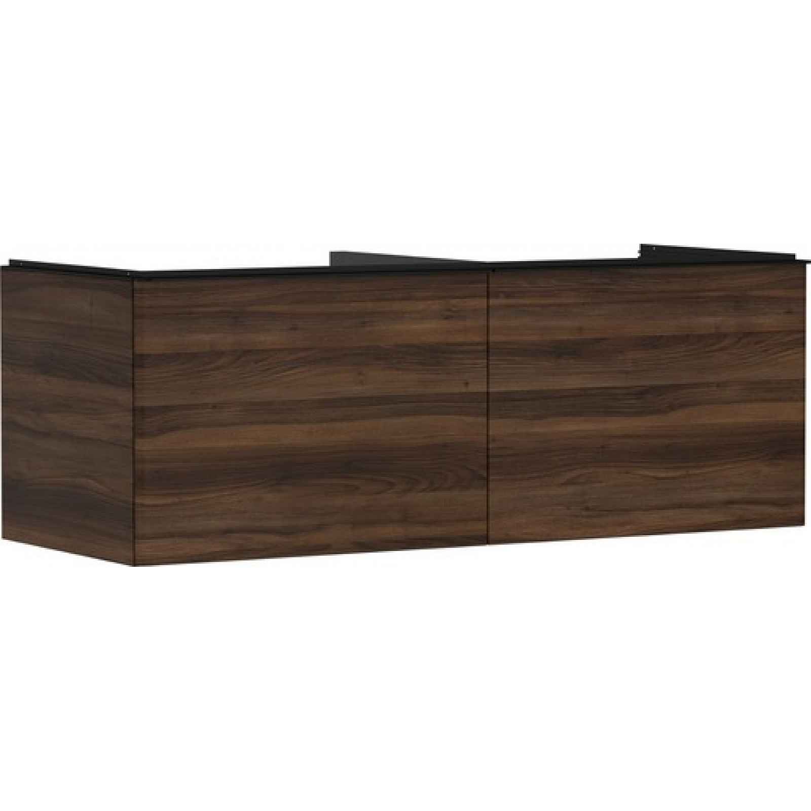 Skříňka pod umyvadlo pod desku Hansgrohe Xelu Q 136x49,5x55 cm tmavý ořech 54069670