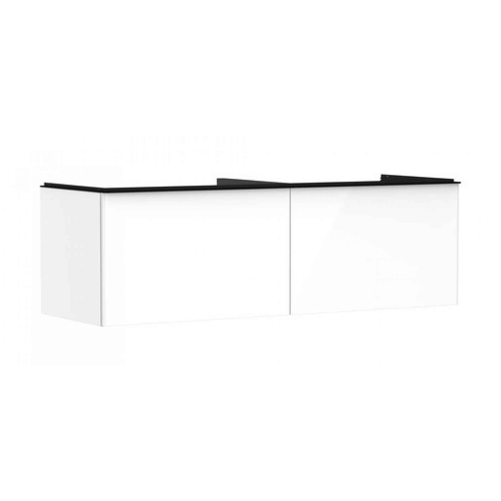 Skříňka pod umyvadlo pod desku Hansgrohe Xelu Q 156x49,5x55 cm bílá lesklá 54070670