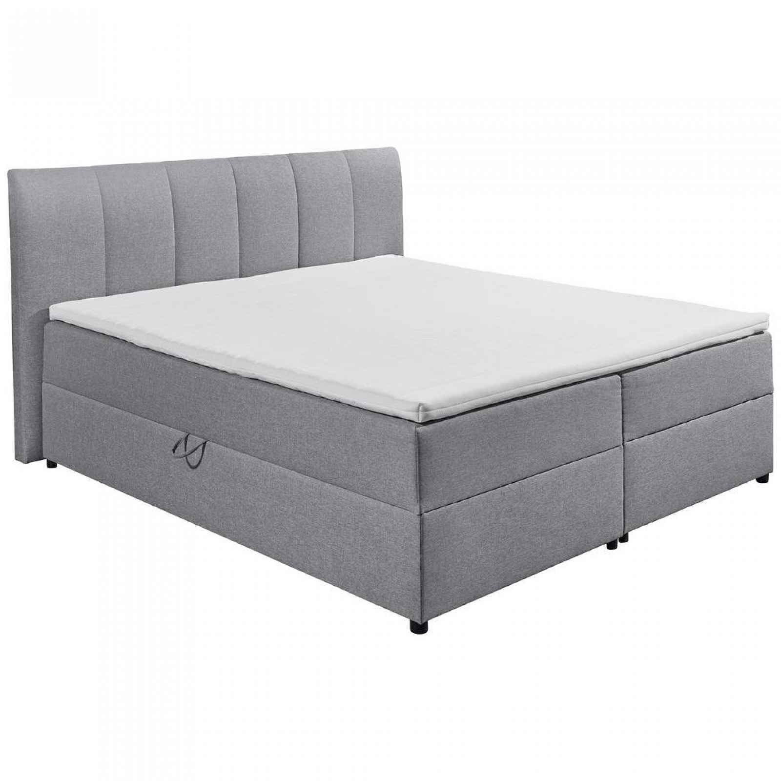 Boxspring postel  Granada Šedá 180x200 Cm