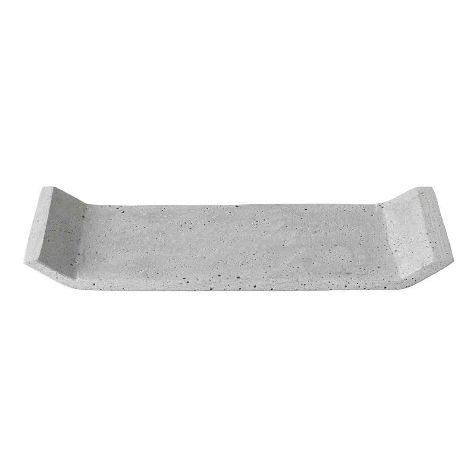 Šedý dekorační tác Blomus Stone, 30 x 12,5 cm