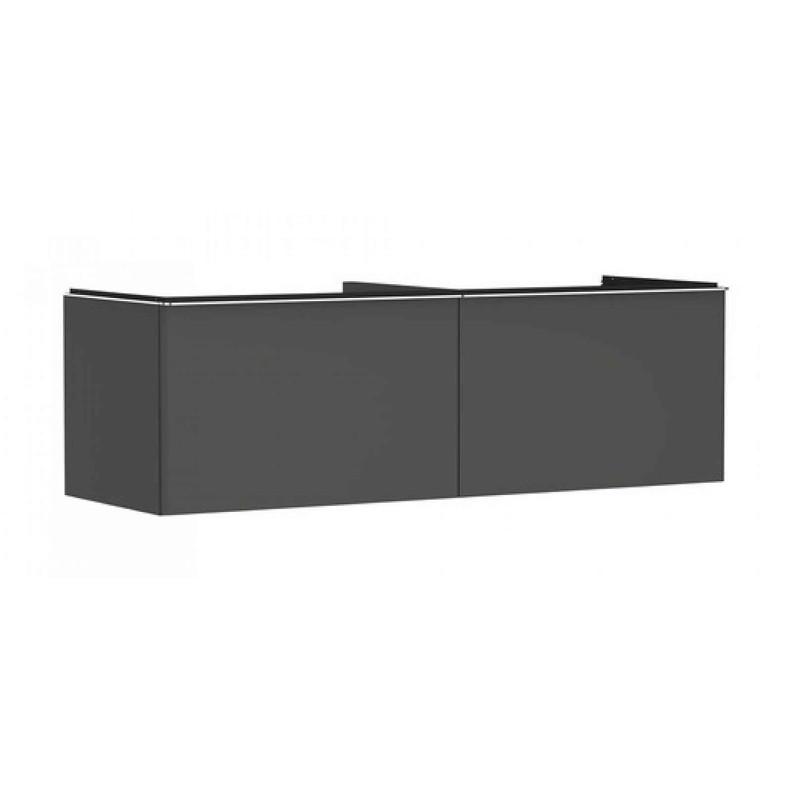 Skříňka pod umyvadlo pod desku Hansgrohe Xelu Q 156x49,5x55 cm šedá matná 54071000
