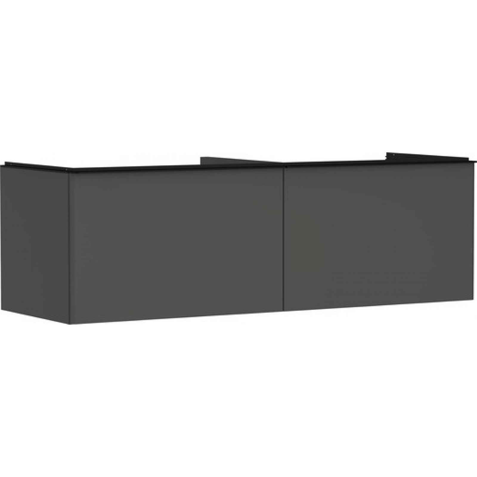Skříňka pod umyvadlo pod desku Hansgrohe Xelu Q 156x49,5x55 cm šedá matná 54071670