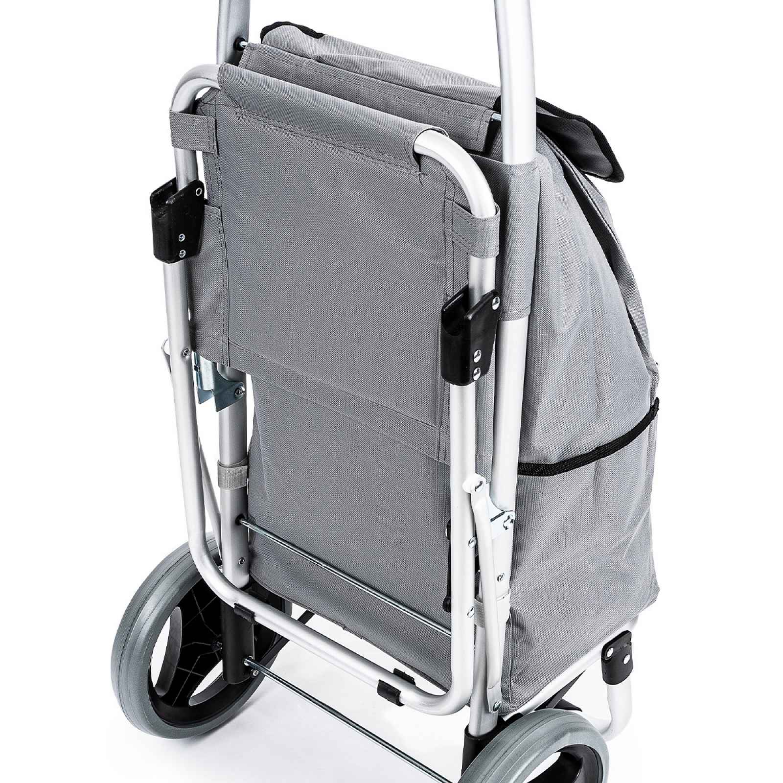 Aldo nákupní taška na kolečkách se sedátkem Comfort šedá