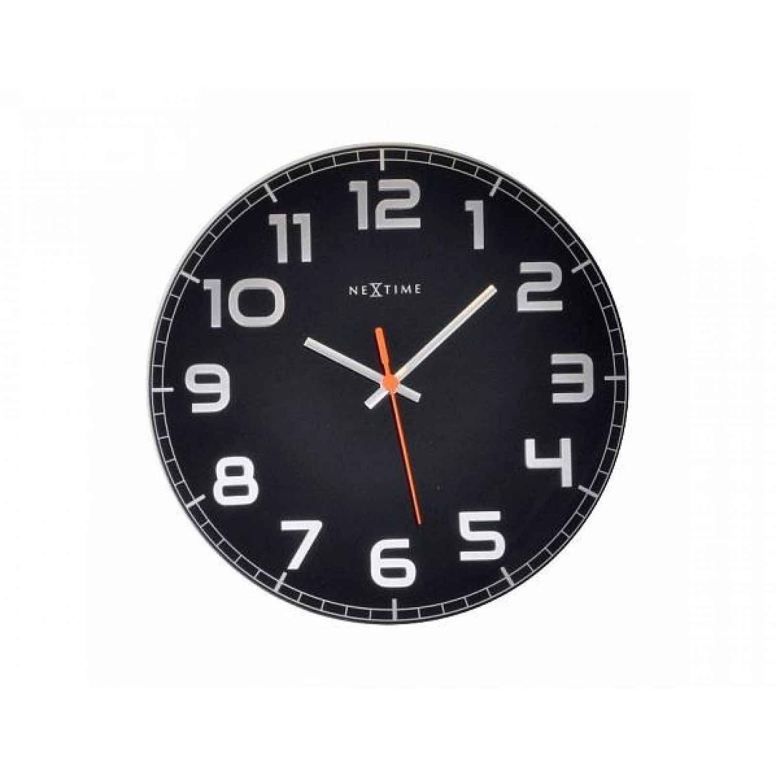 Designové nástěnné hodiny 8817zw Nextime Classy round 30cm