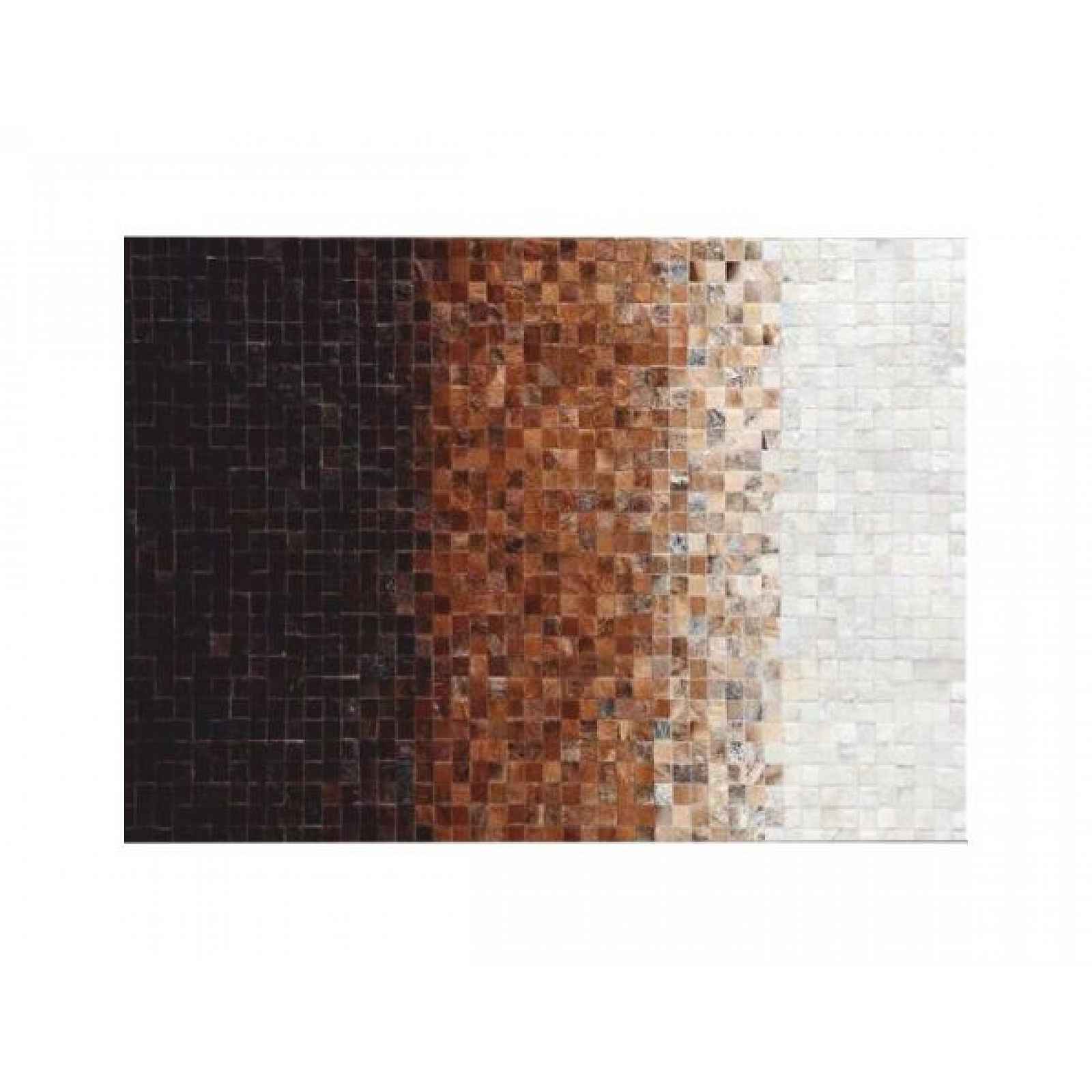 Luxusní koberec KŮŽE Typ7, patchwork, 70x140 cm
