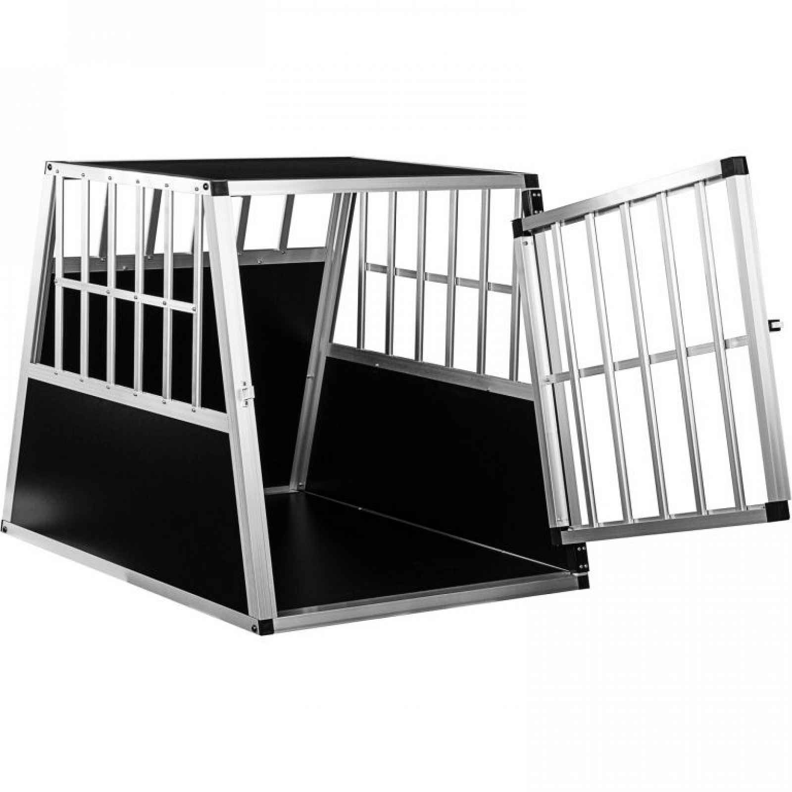 Hliníkový přepravní box pro psy, 65 × 91 × 69,5 cm, 14 kg