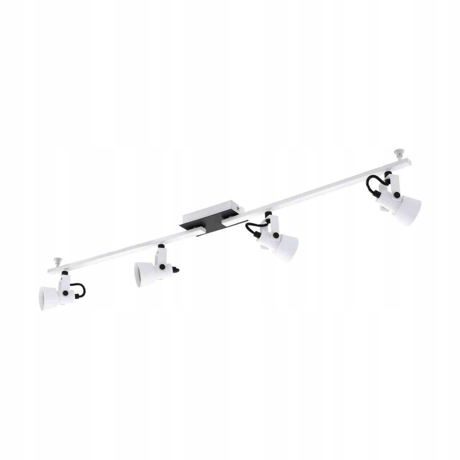 Lampa na liště Reflektor Spoty 4 x GU10 Eglo 98 cm bílá, černá