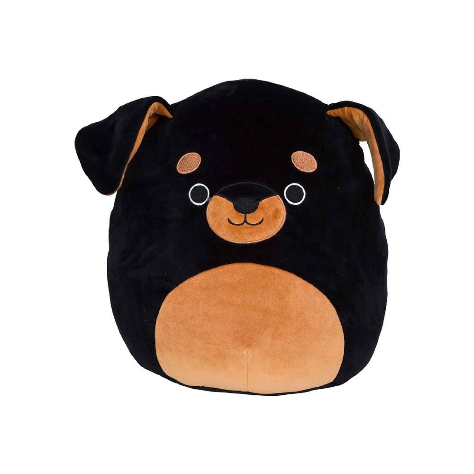 Plyšák SQUISHMALLOWS Rotvajler Mateo, výška 30 cm