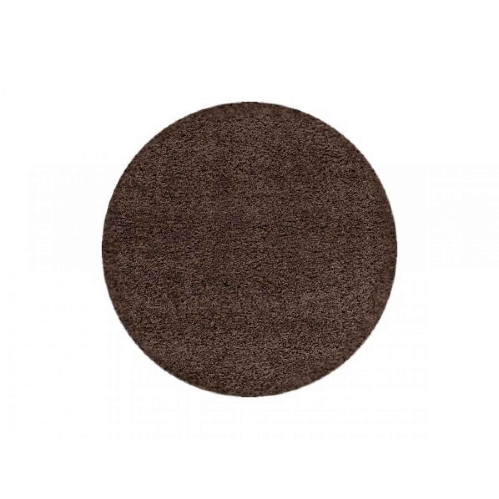 Kusový koberec Dream Shaggy 4000 Brown kruh