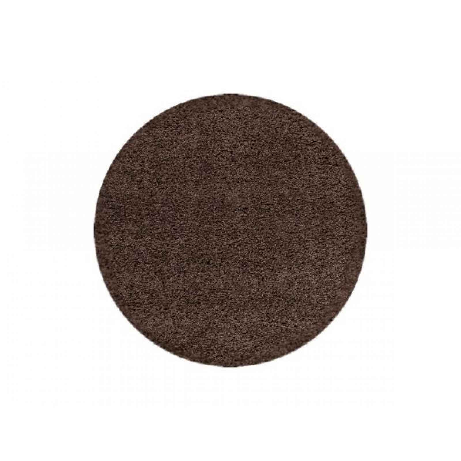Kusový koberec Dream Shaggy 4000 Brown kruh