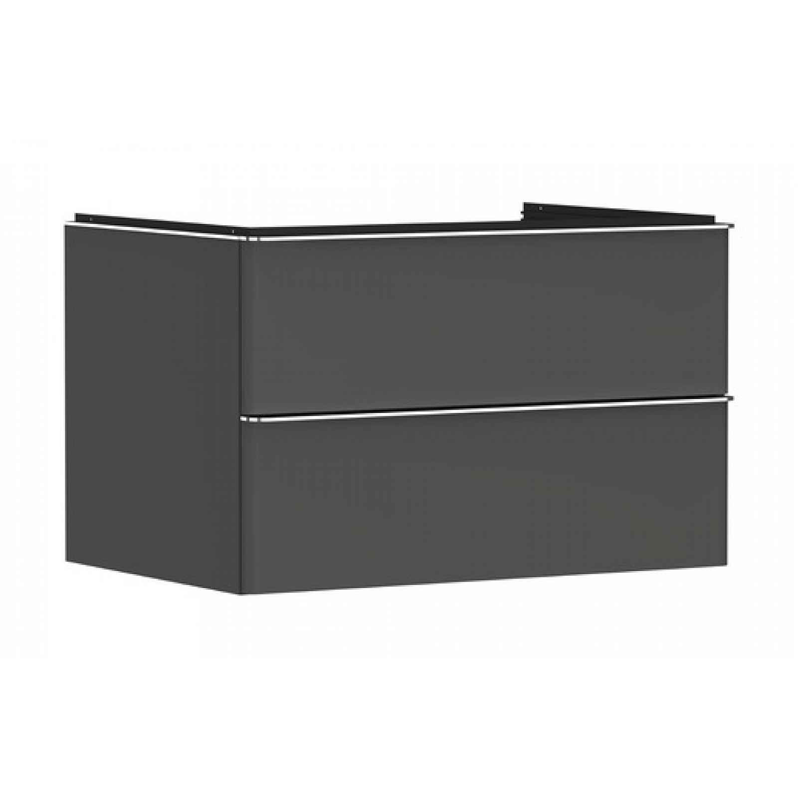 Skříňka pod umyvadlo pod desku Hansgrohe Xelu Q 78x49,5x55 cm šedá matná 54075000