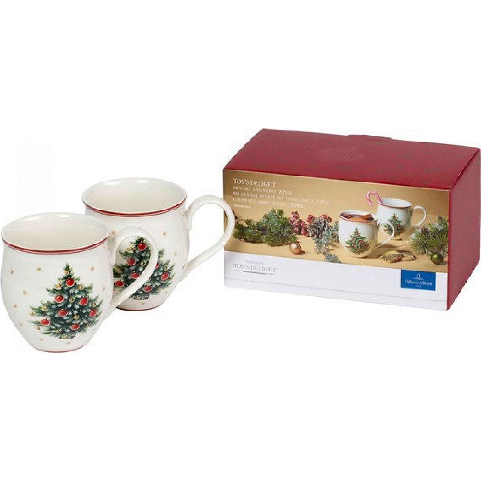 Villeroy & Boch Toy´s Delight sada 2 hrnků, vánoční stromek, 0,44 l