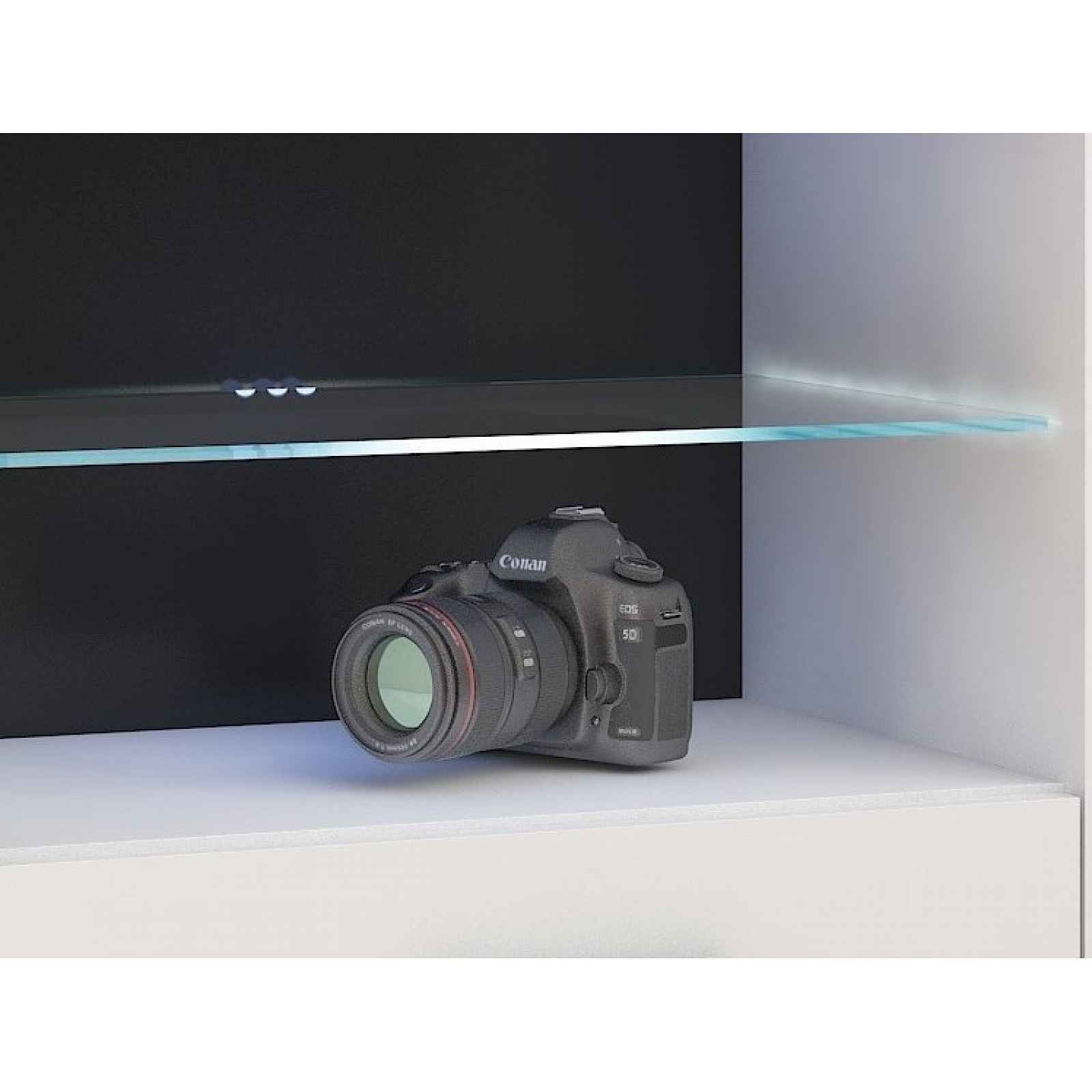 Sada LED osvětlení pro skleněné police (6 ks) bílé