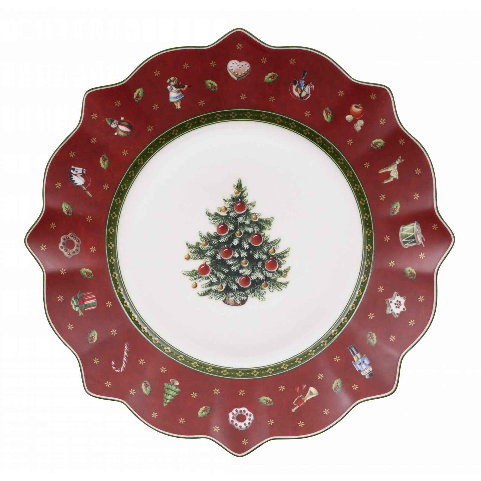 Villeroy & Boch Toy´s Delight vánoční dezertní talíř, červený, 24 cm