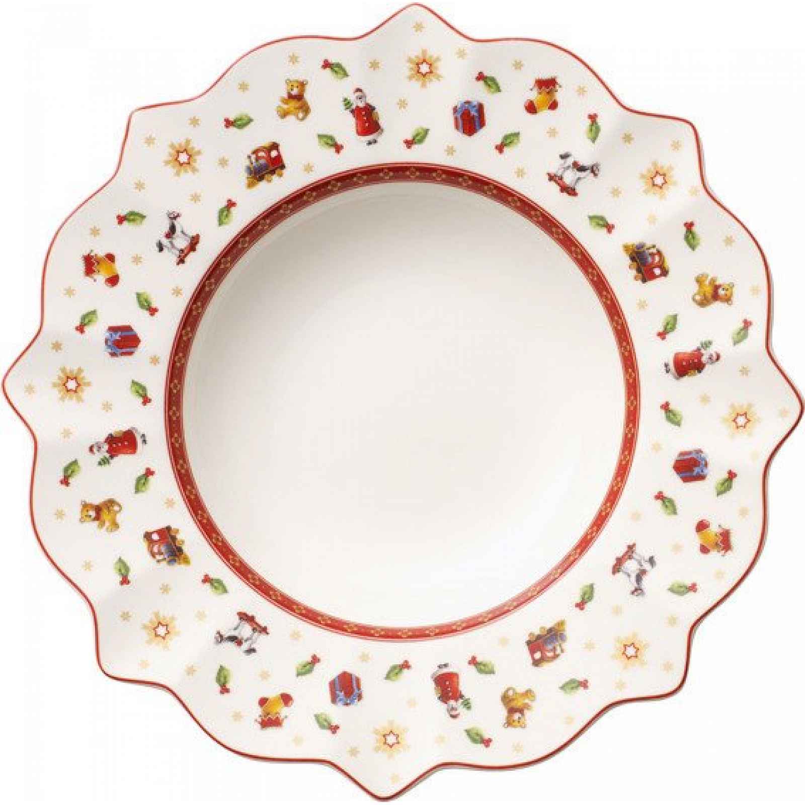 Villeroy & Boch Toy´s Delight vánoční hluboký talíř, bílý, 26 cm