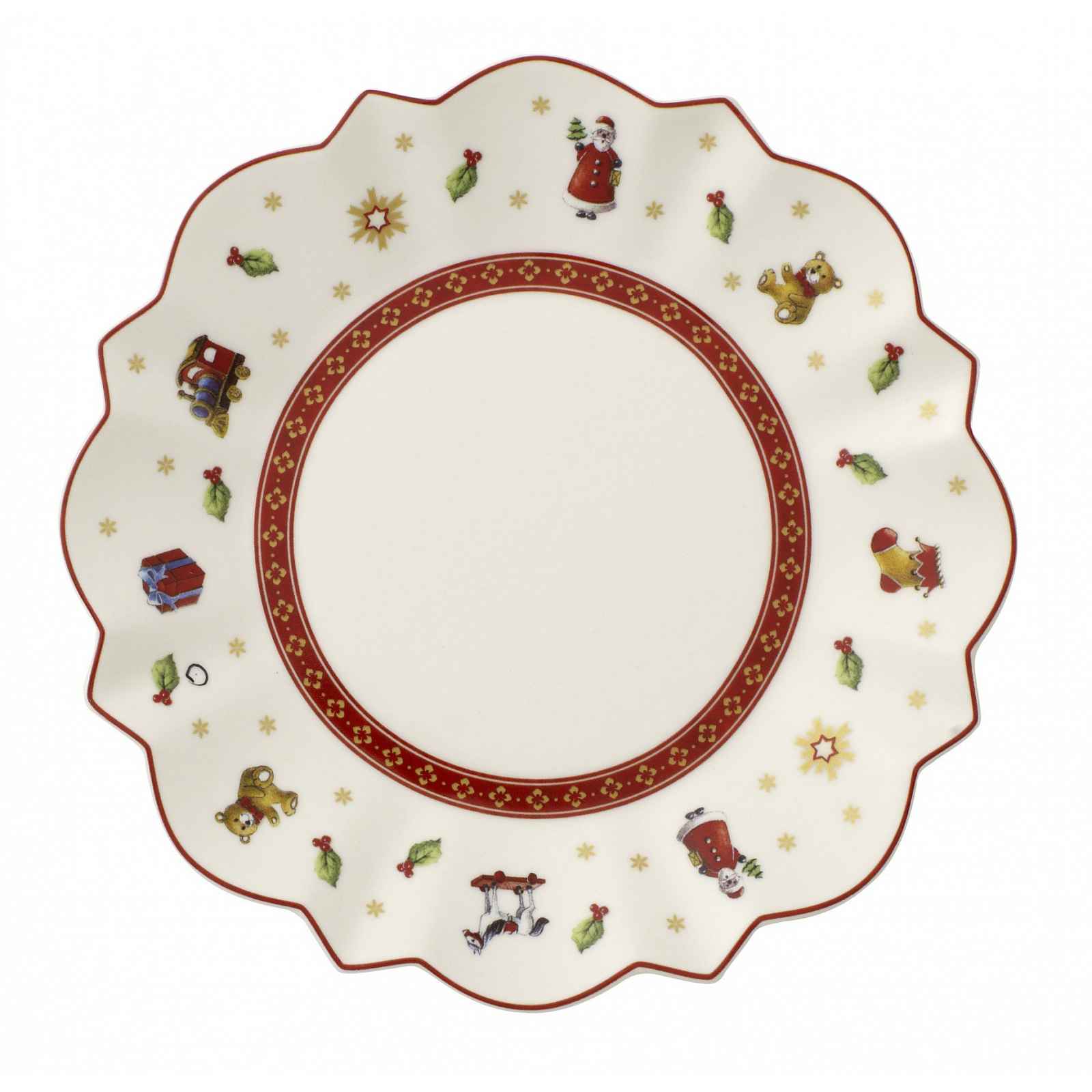 Villeroy & Boch Toy´s Delight vánoční pečivový talíř, bílý, 17 cm