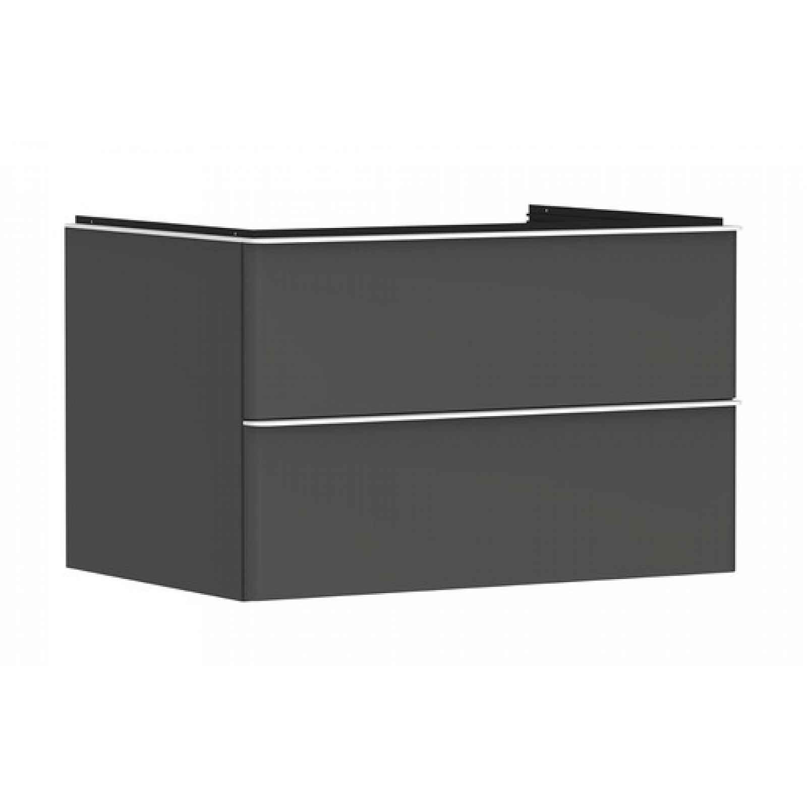 Skříňka pod umyvadlo pod desku Hansgrohe Xelu Q 78x49,5x55 cm šedá matná 54075700