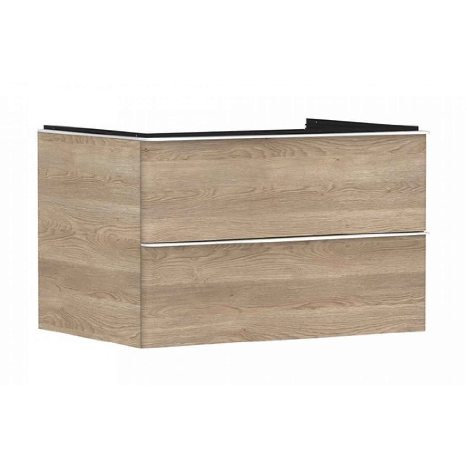 Skříňka pod umyvadlo pod desku Hansgrohe Xelu Q 78x49,5x55 cm přírodní dub 54076700