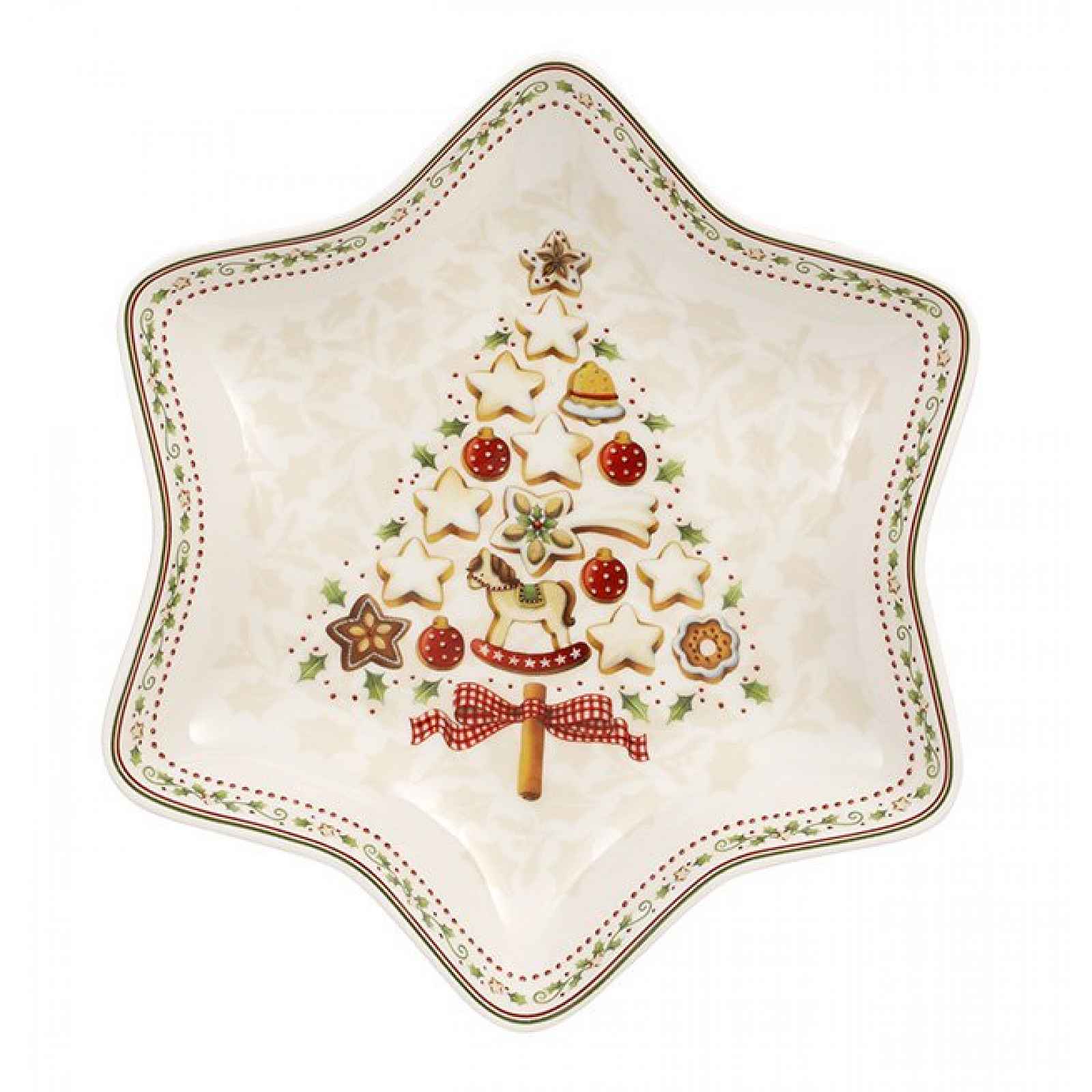 Villeroy & Boch Winter Bakery Delight mísa ve tvaru hvězdy, stromeček, 24,5 cm