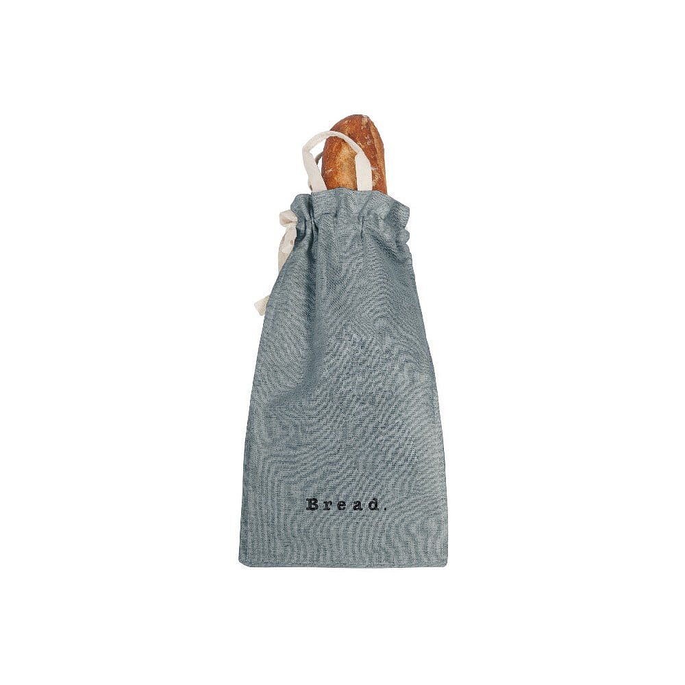 Látkový vak na chléb s příměsí lnu Linen Couture Bag Blue Sky, výška 42 cm