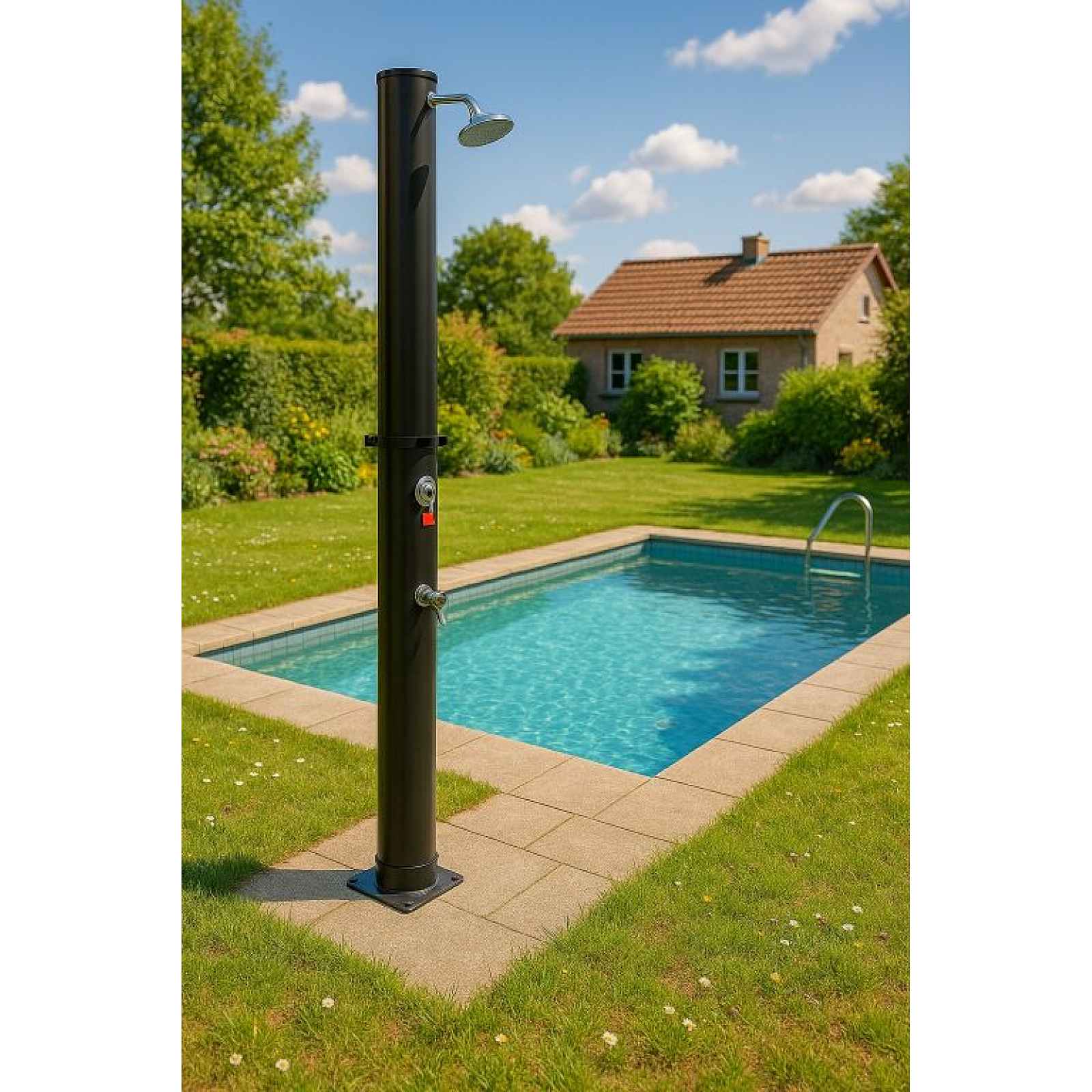 STILISTA Solární zahradní sprcha 35 l, černá