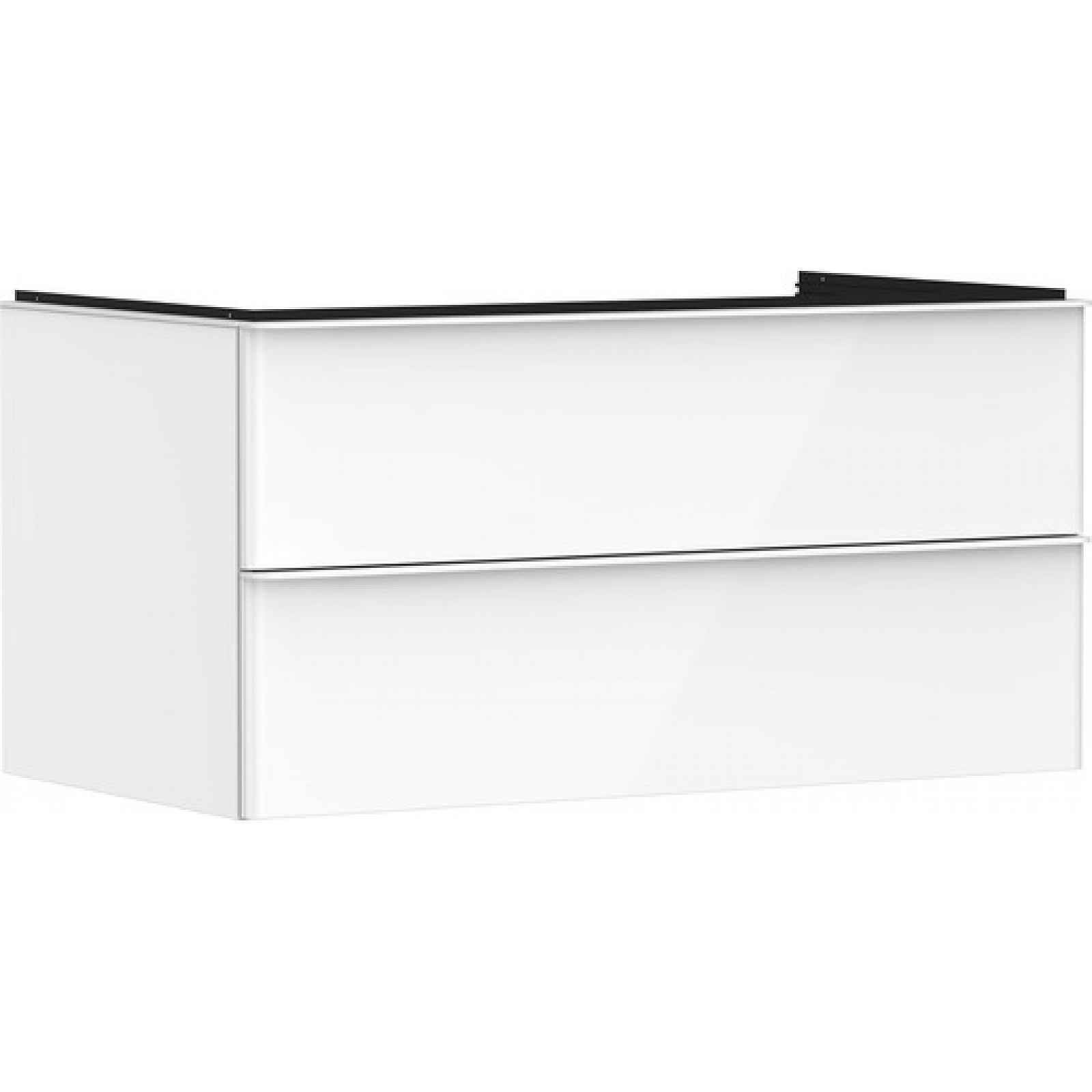 Skříňka pod umyvadlo pod desku Hansgrohe Xelu Q 98x49,5x55 cm bílá lesklá 54078700