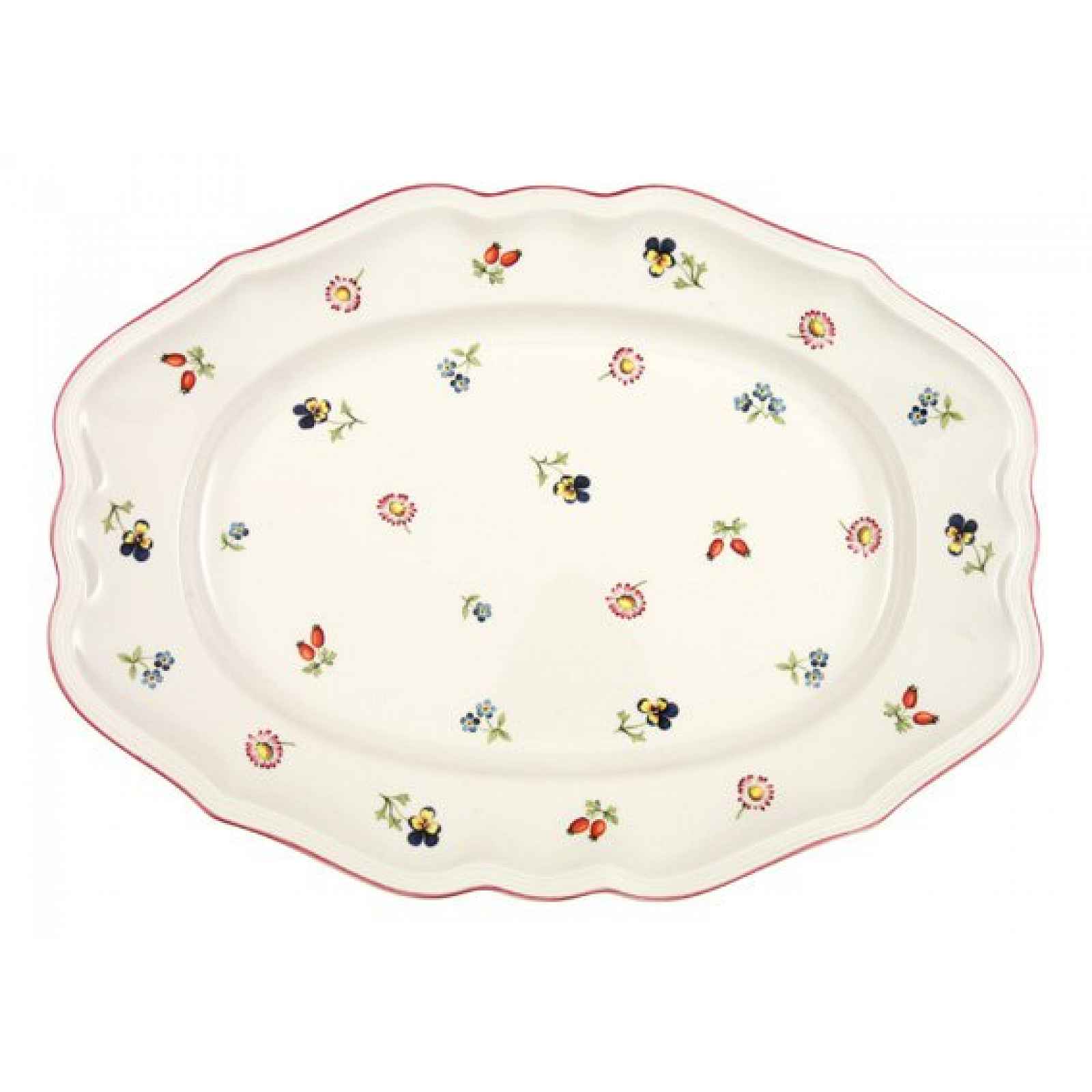 Villeroy & Boch Petite Fleur Oválný servírovací talíř, 37 cm